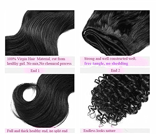 Premium 100% Cambodian Virgin Remy Human Hair Bundles 3-Piece Set (10