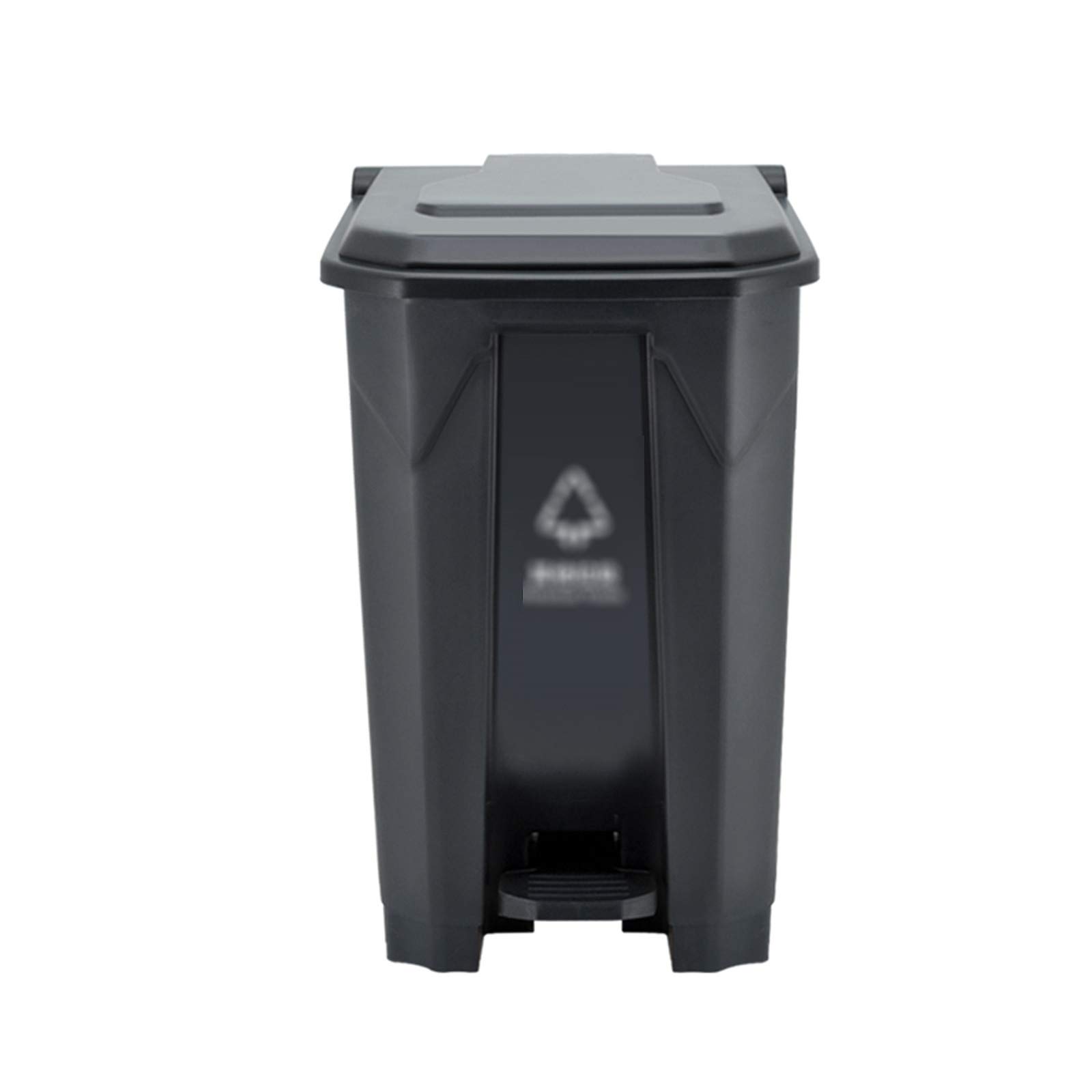 100L Heavy Duty Square Plastic Trash Bin with Pedal & Lid - Waterproof Recycling Garbage Can for Kitchen, Patio, School - 4 Color Options (100L, Blue) - Ideal for Waste Management in Homes, Offices & Outdoor Spaces