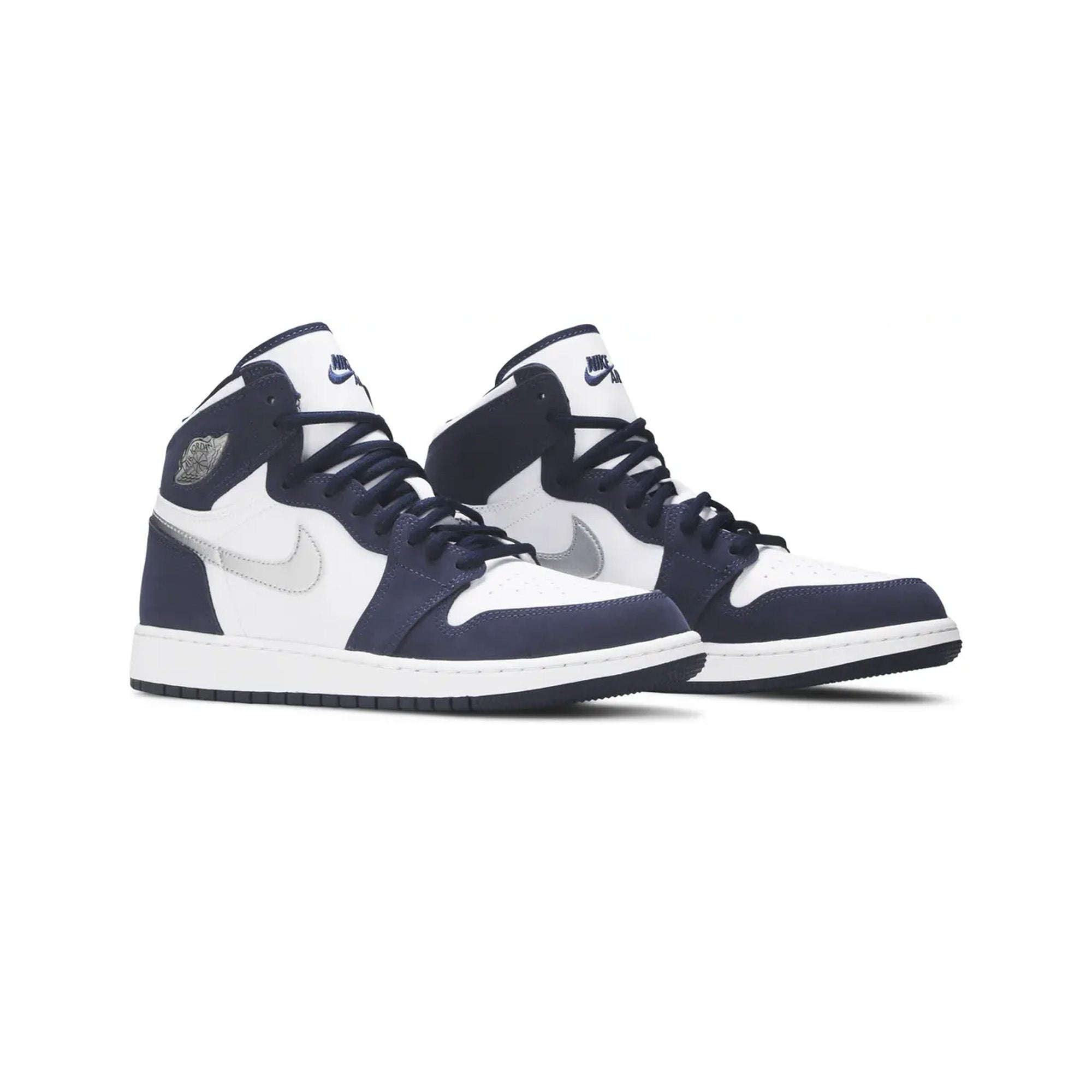 Air Jordan 1 CO. Japan 'Midnight Navy' GS Sneakers 2020 - Retro Basketball Shoes for Women & Girls - Perfect for Streetwear, Casual Outfits & Sneaker Collection