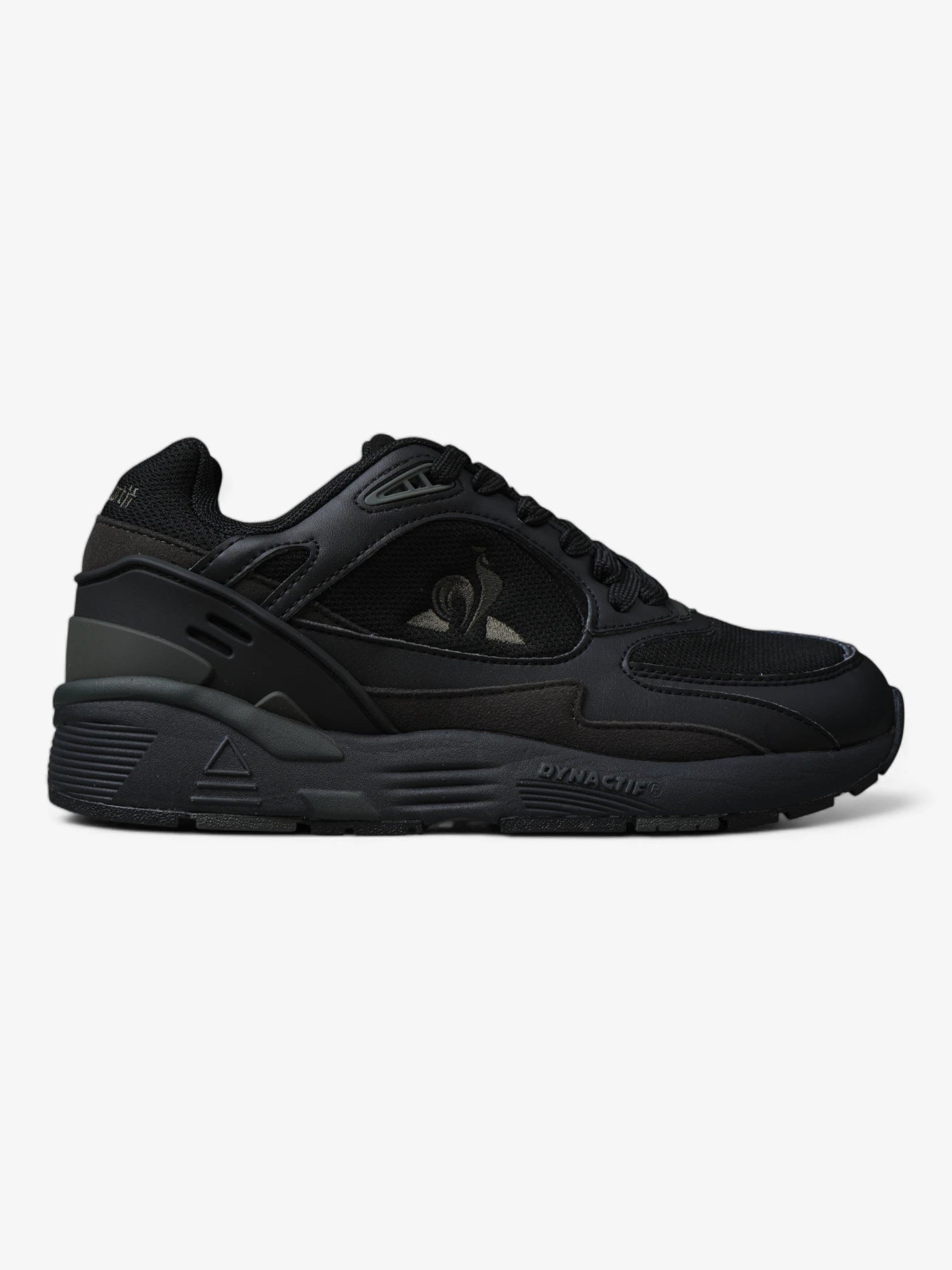 Le Coq Sportif R1100 Classic Sneakers - Black & Dark Green | Retro Running Shoes for Men & Women | Perfect for Casual Wear, Gym & Street Style