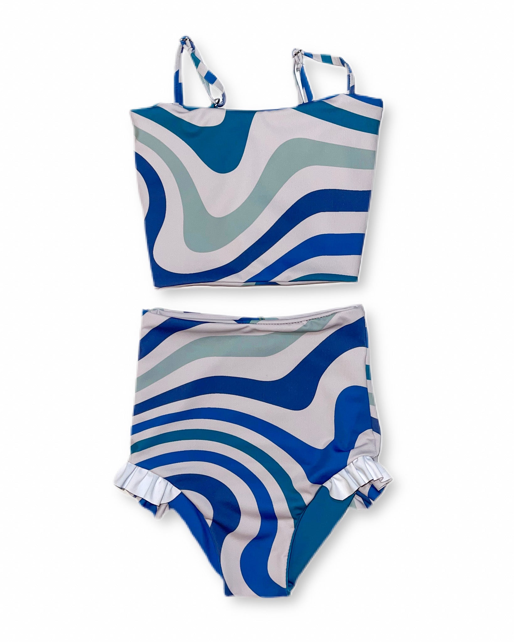 Baby Addie Reversible Tankini Swimsuit for Girls - $28 | Perfect for Beach, Pool & Summer Play