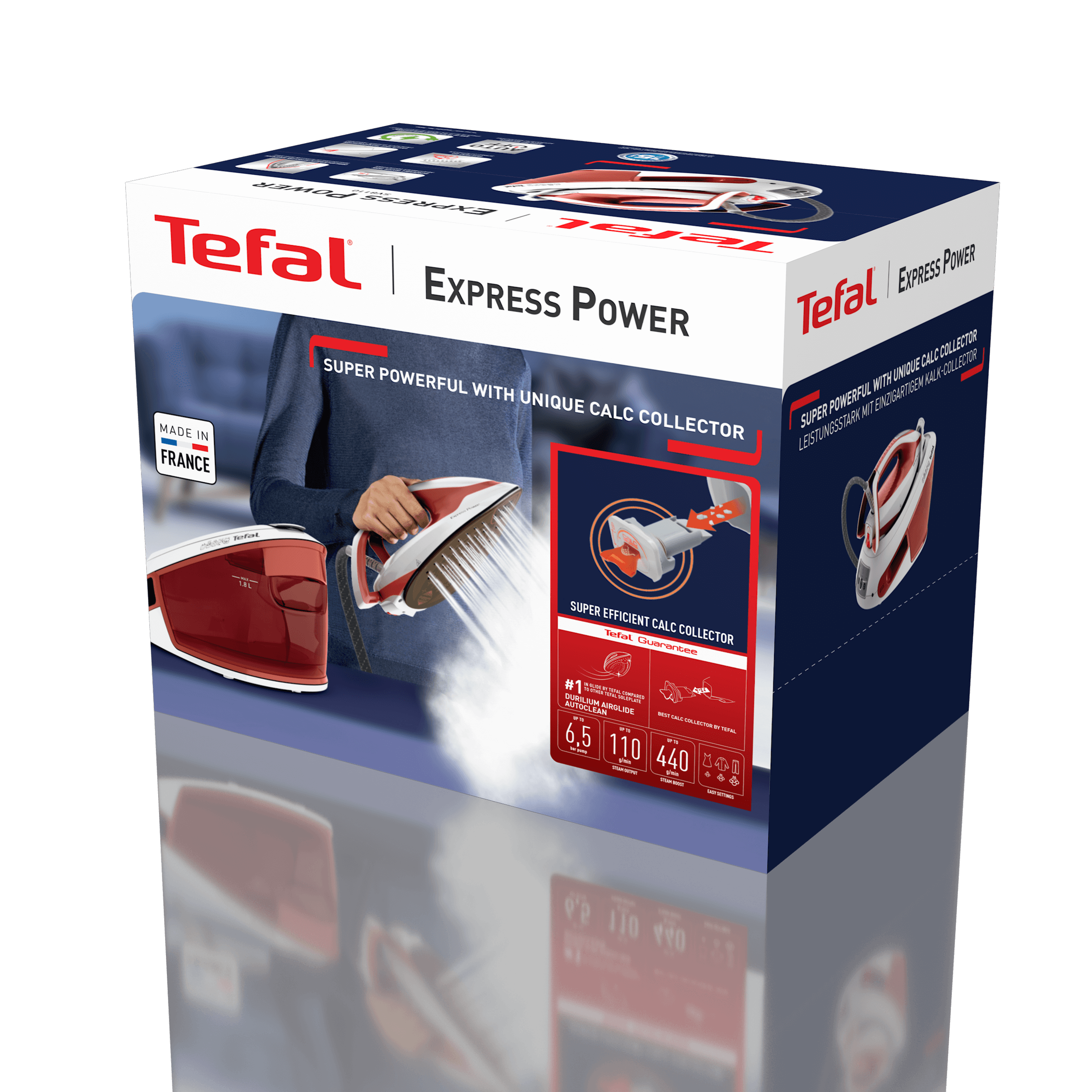 Tefal SV8110 Express Power Anti-Calc Steam Station - Powerful Steam Iron for Clothes with Anti-Scale Technology - Perfect for Home & Professional Garment Care
