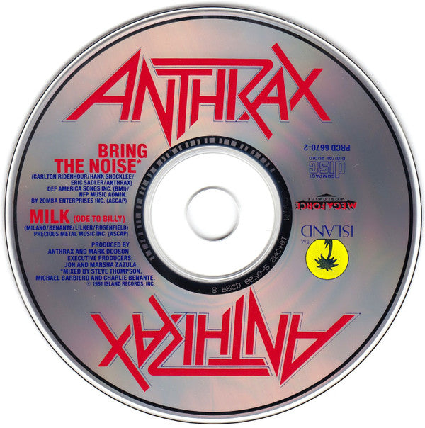 Anthrax - Bring The Noise CD Single Promo (NM or M) | Limited Edition Collectible for Music Fans & Hardcore Anthrax Enthusiasts