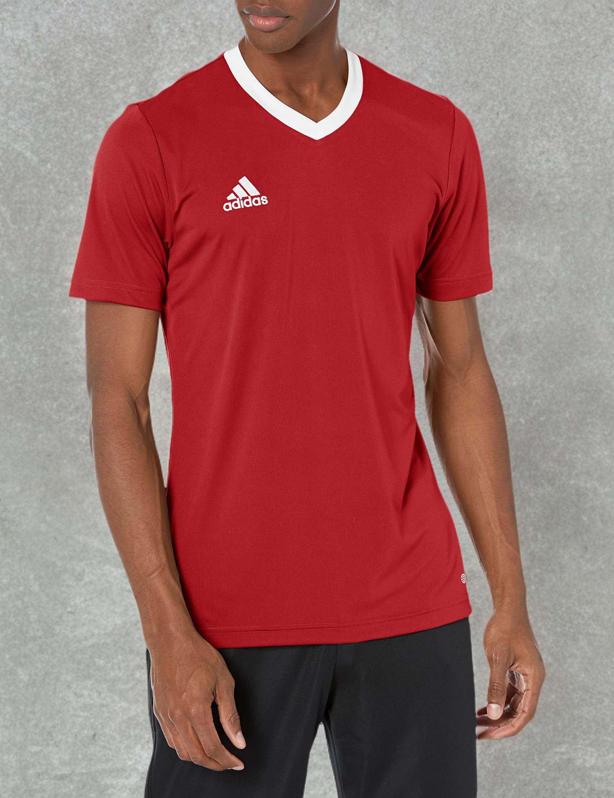 adidas Men's Entrada 22 Soccer Jersey - Breathable Performance Shirt for Training & Matches - Perfect for Football, Fan Wear & Casual Outfits