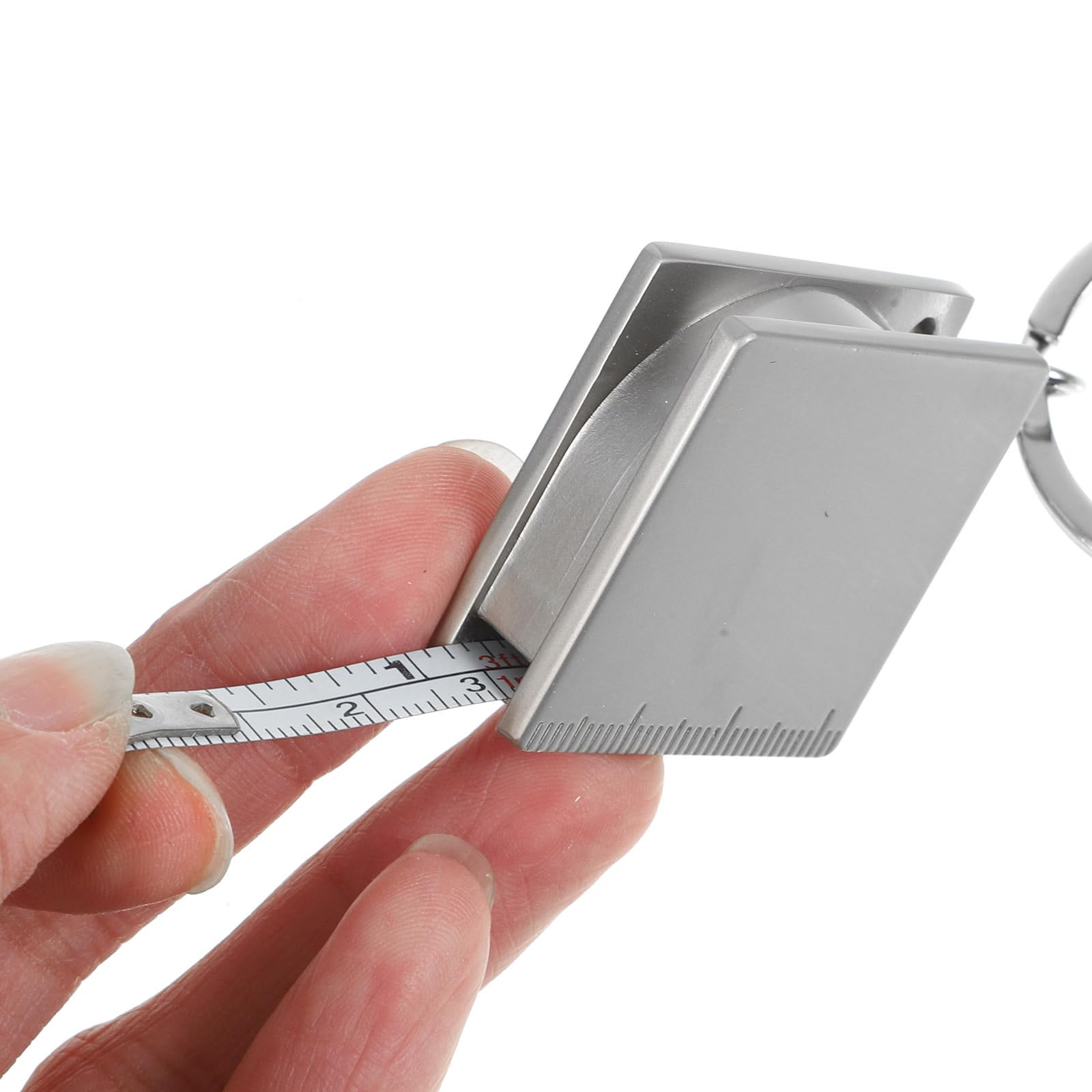1pc Portable Mini Tape Measure Keychain - Compact Retractable Measuring Tool for DIY, Sewing, Travel & Home Use