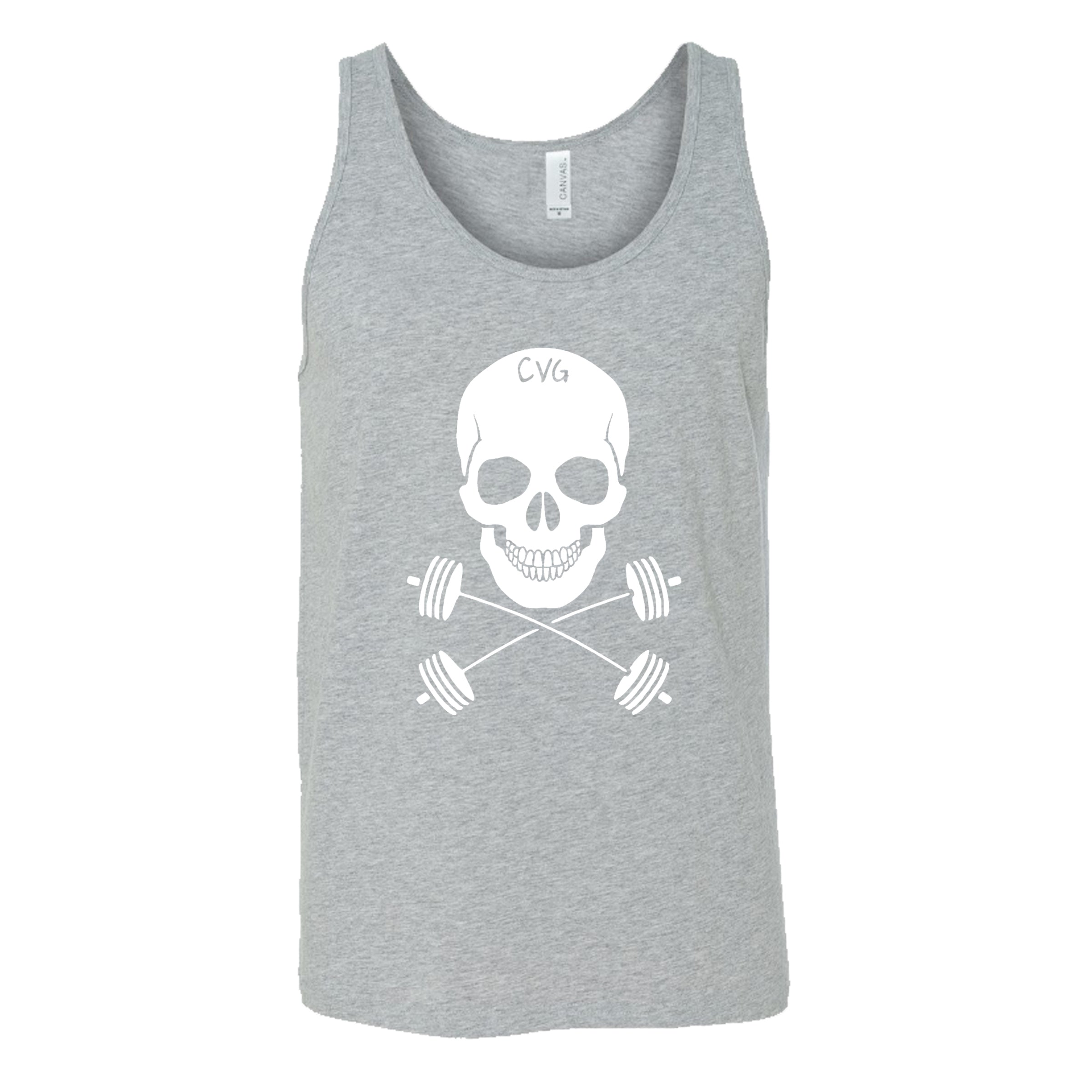 Skull & Barbell Crossbones Graphic T-Shirt - Unisex Cotton Tee for Gym, Workout & Casual Wear