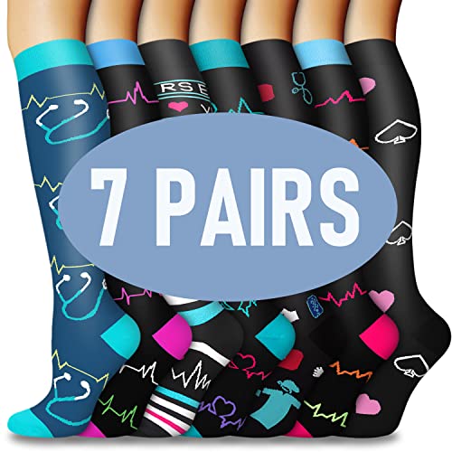 03-7 Pairs Black/White/Blue/Pink