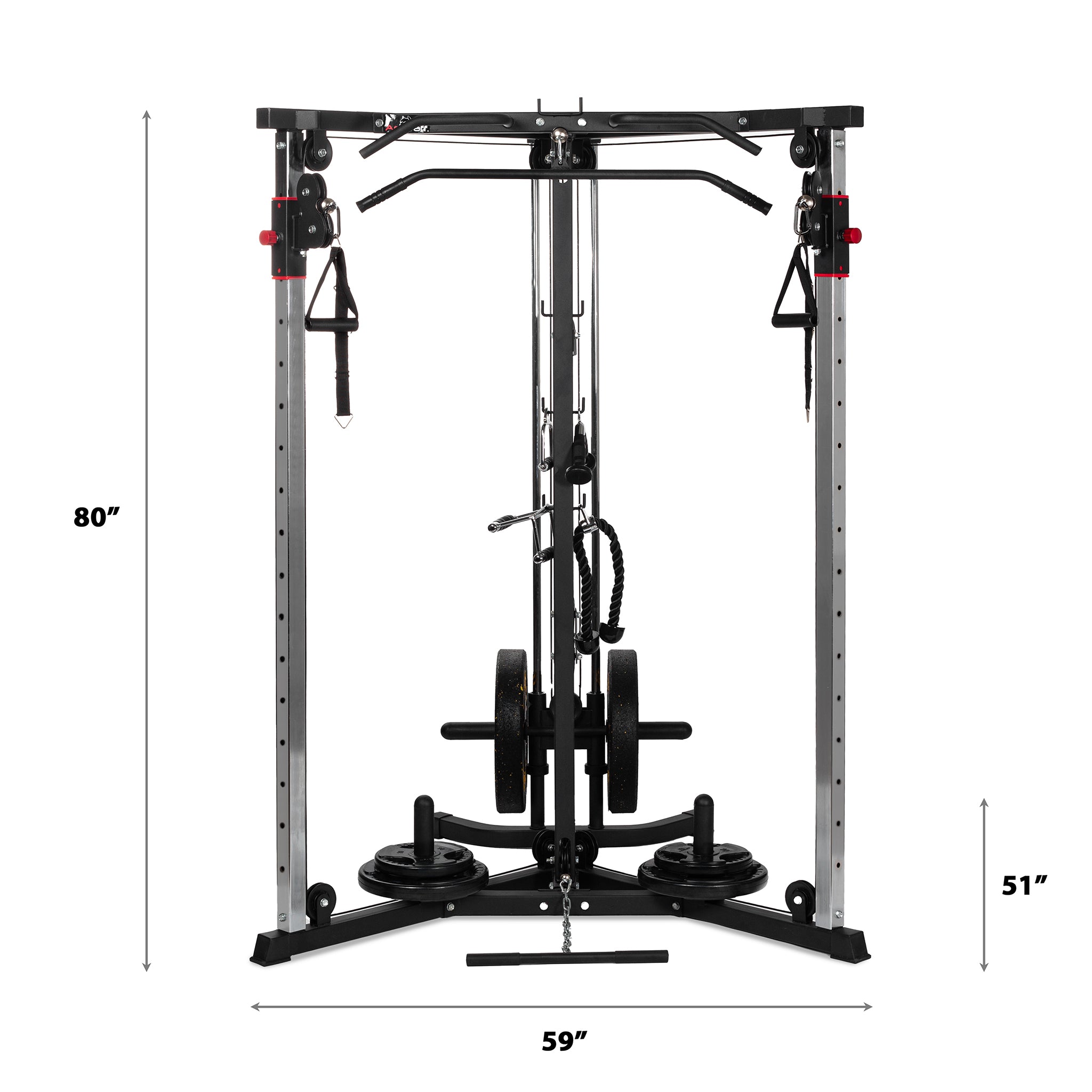AmStaff Fitness DF2108 Functional Trainer - Home Gym Equipment for Strength Training & Full Body Workouts - Perfect for Home, Garage & Commercial Gyms