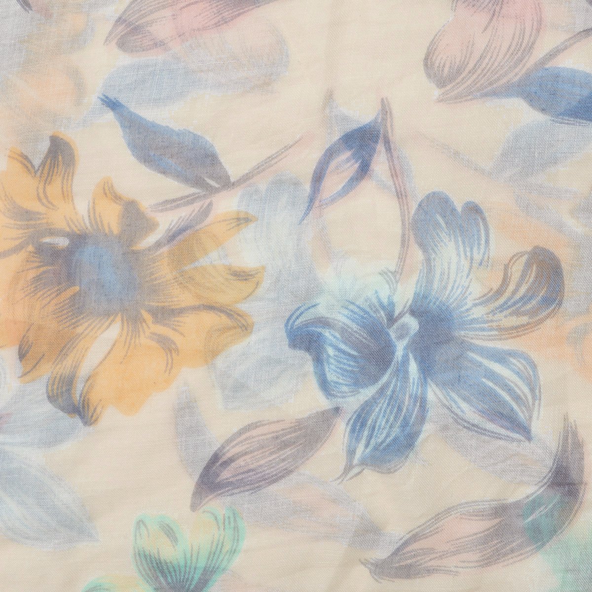 Elegant Viscose Floral Print Fashion Scarf Wrap - Lightweight Summer Shawl for Women, Boho Chic Accessory for Beach, Office & Special Occasions