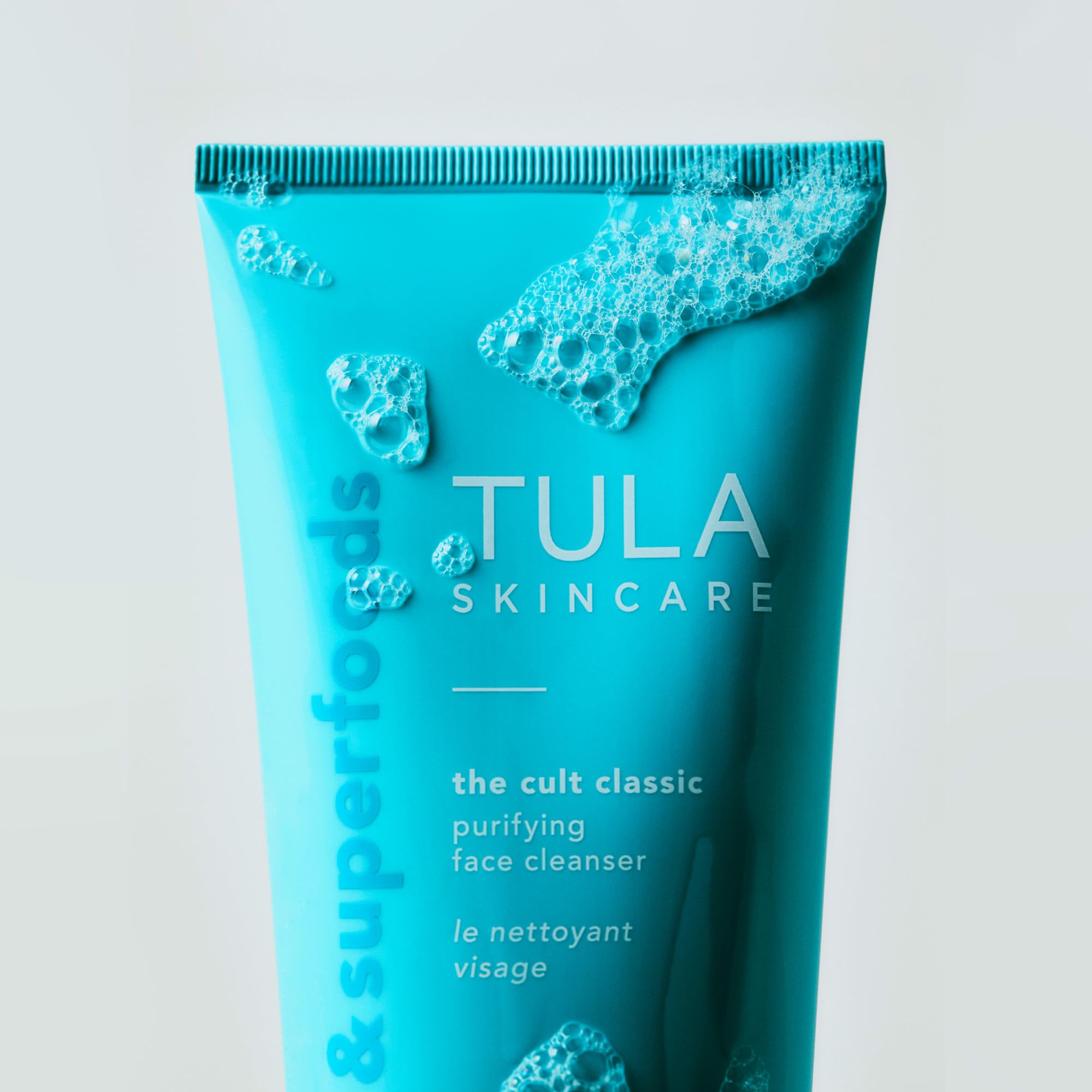 TULA Cult Classic Purifying Face Cleanser - Gentle & Effective Facial Wash for Sensitive Skin, Makeup Remover with Hydrating Formula | Daily Skincare Routine, Morning & Night Cleansing, Pre-Makeup Prep