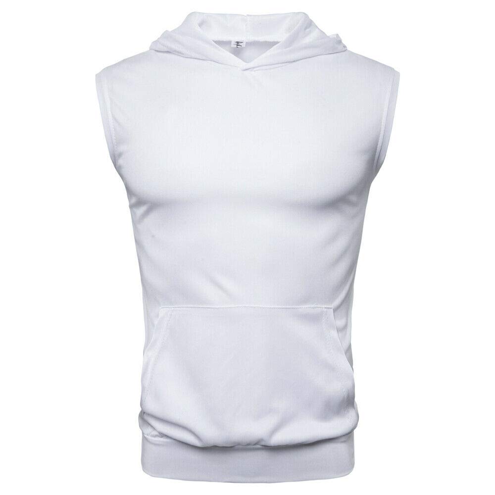 Men's Sleeveless Hoodie - Stringer Fitness Tank Top for Bodybuilding & Workout - Breathable Gym Wear for Men S-XXXL - Perfect for Weightlifting, Running & Streetwear Fashion