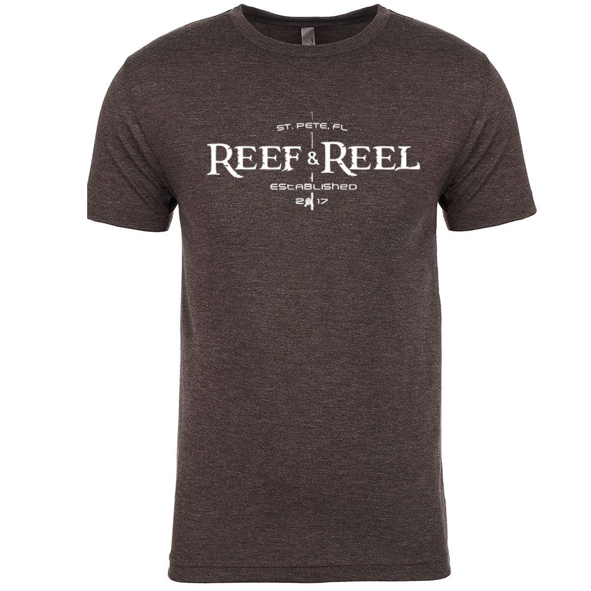 Reef & Reel Tri-Blend Logo T-Shirt - Soft Comfortable Fishing Tee for Men & Women - Perfect for Fishing Trips, Beach Outings & Casual Wear