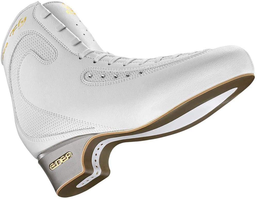 Edea Ice Fly Figure Skates for Women & Men - Premium White Ice Skating Boots for Competitive & Recreational Skating - Perfect for Ice Rinks & Performances