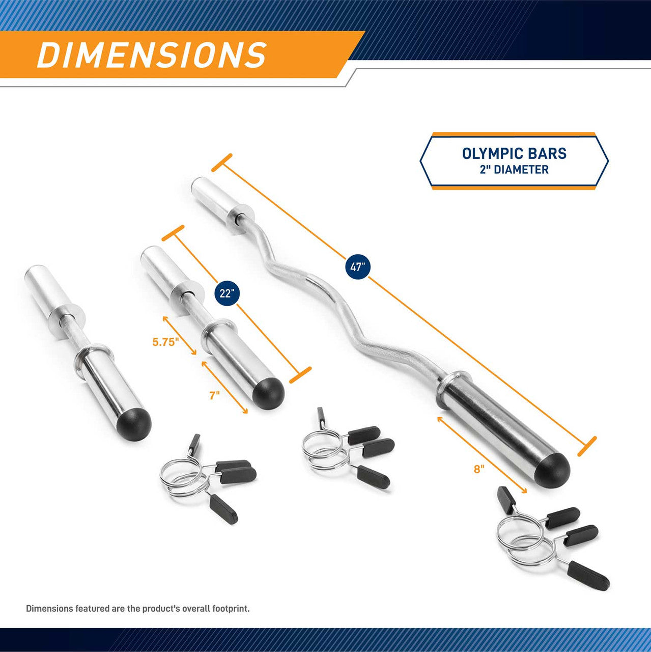 Olympic Curl Bar and Dumbbell Handle Set - 21