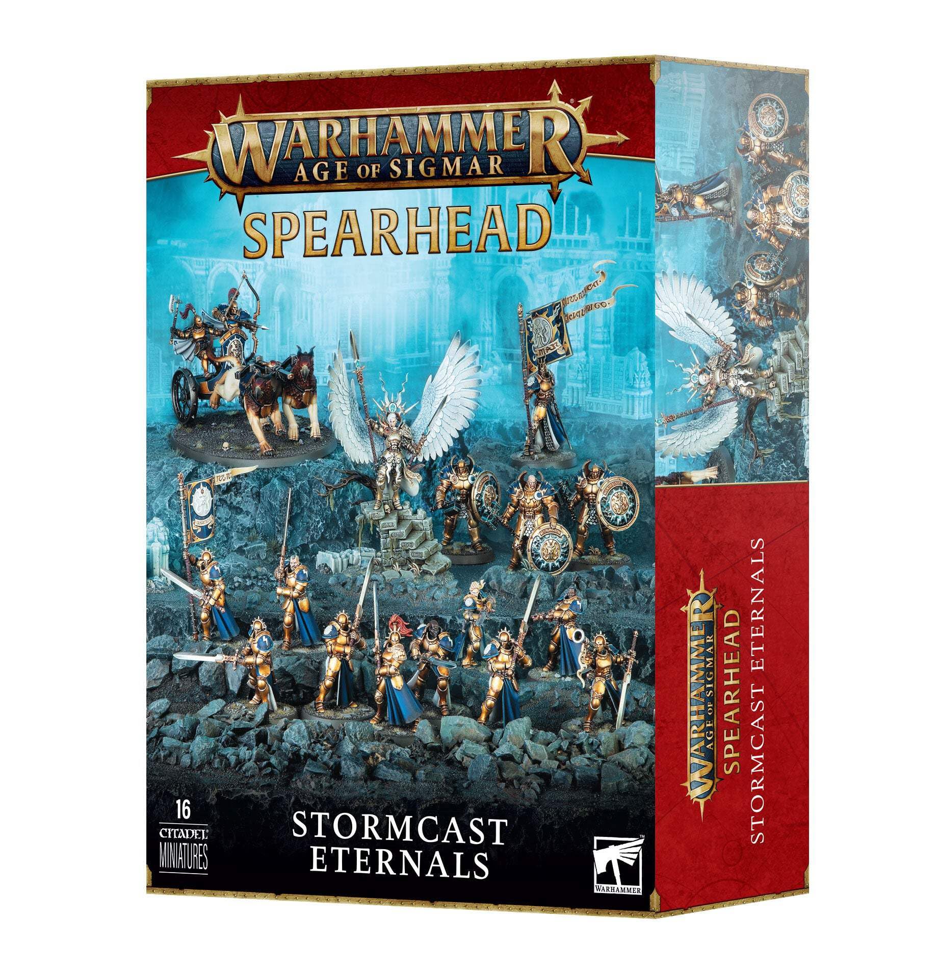Warhammer Age of Sigmar Stormcast Eternals Spearhead Set - Miniature Wargaming Army Starter Kit for Tabletop Battles & Fantasy Roleplaying Games