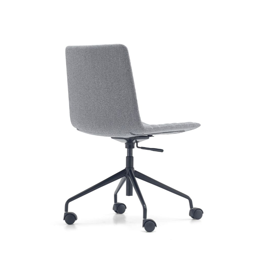 Premium Mobel Maven Fully Upholstered Swivel Office Chair - Ergonomic Conference Room & Home Office Seating for Comfortable Meetings