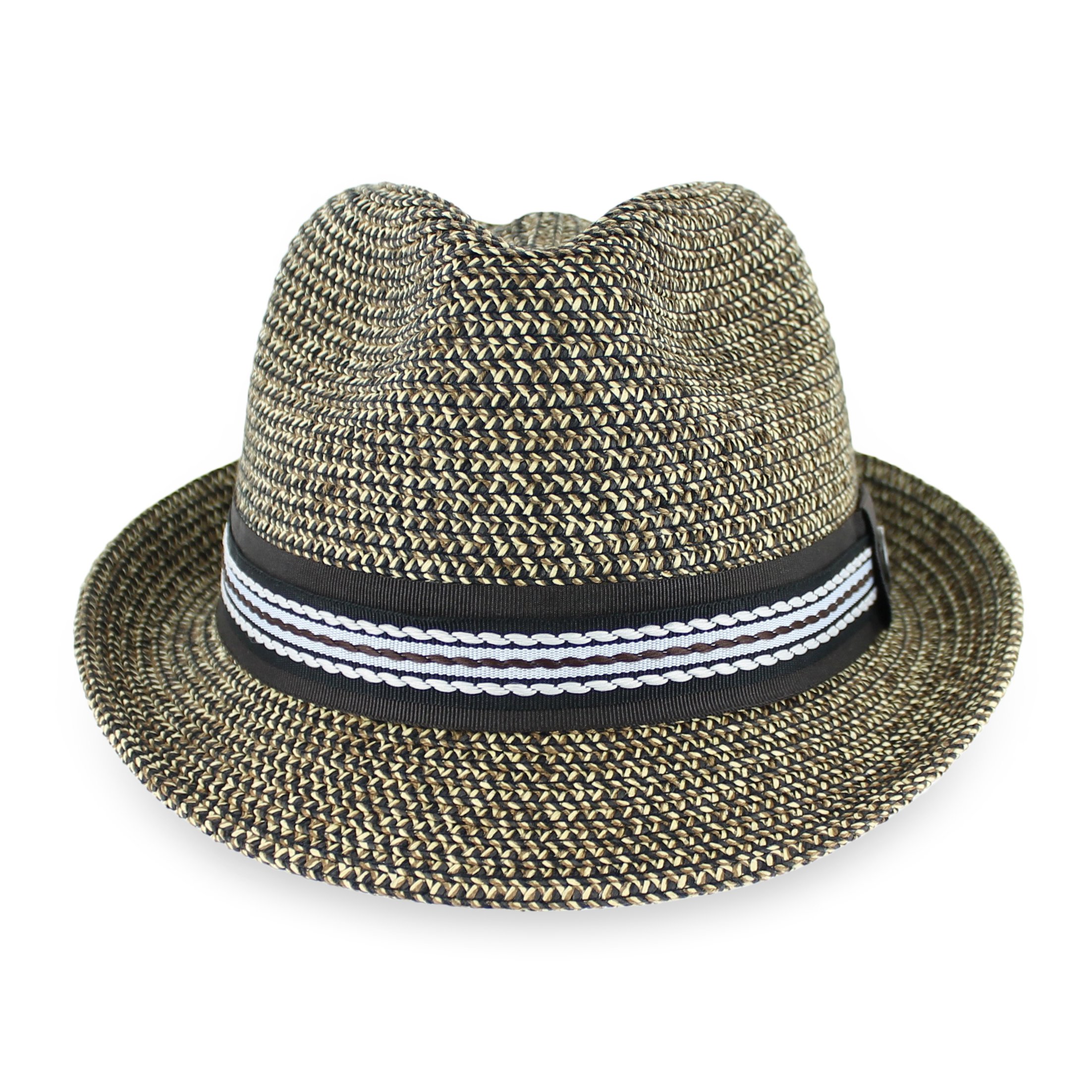 Men's & Women's Summer Straw Fedora Hat - Blue, Tan, Black | Beach & Outdoor