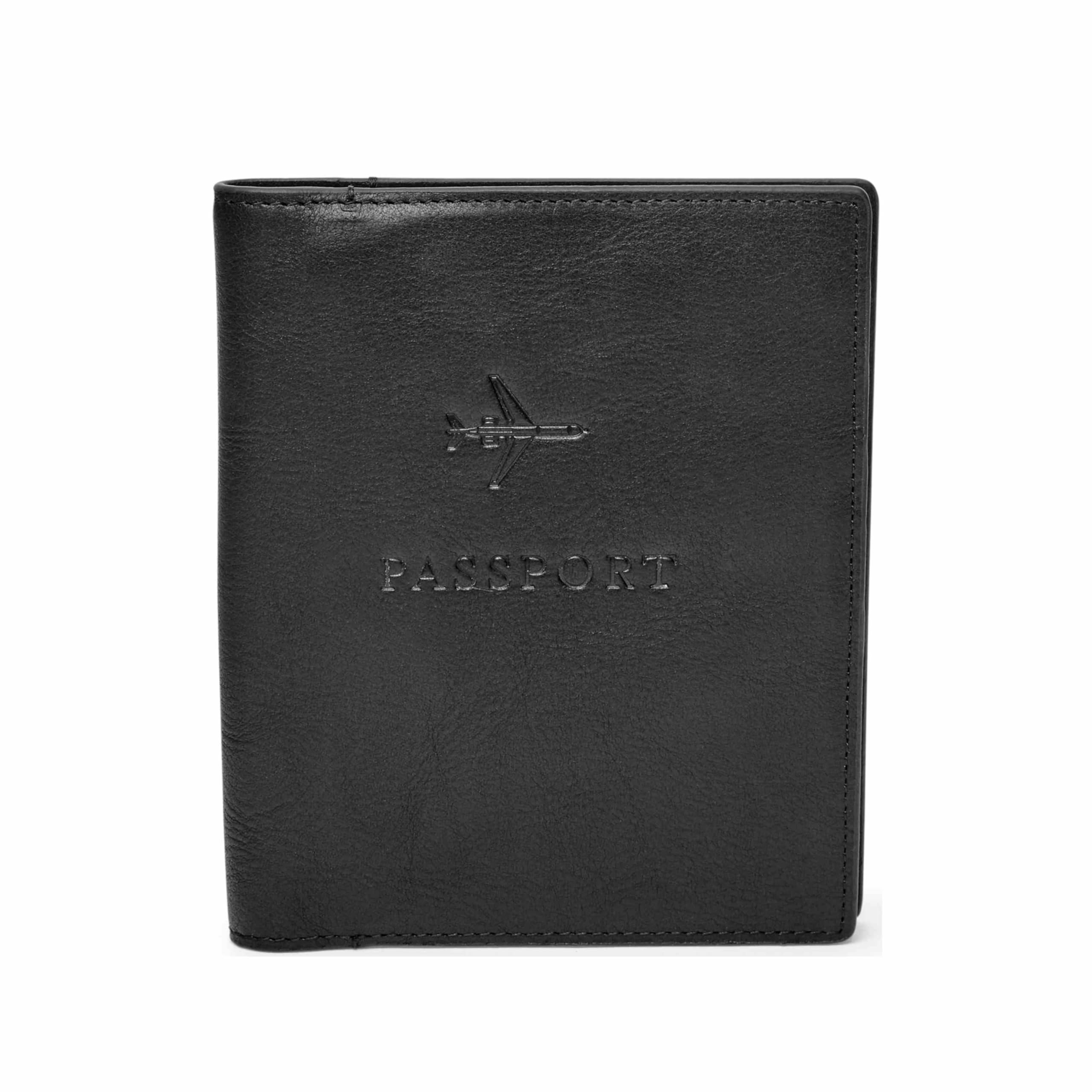 Fossil Men's RFID Blocking Passport Holder Wallet - Slim Travel Wallet for ID, Credit Cards & Cash - Perfect for Business Trips & Vacations