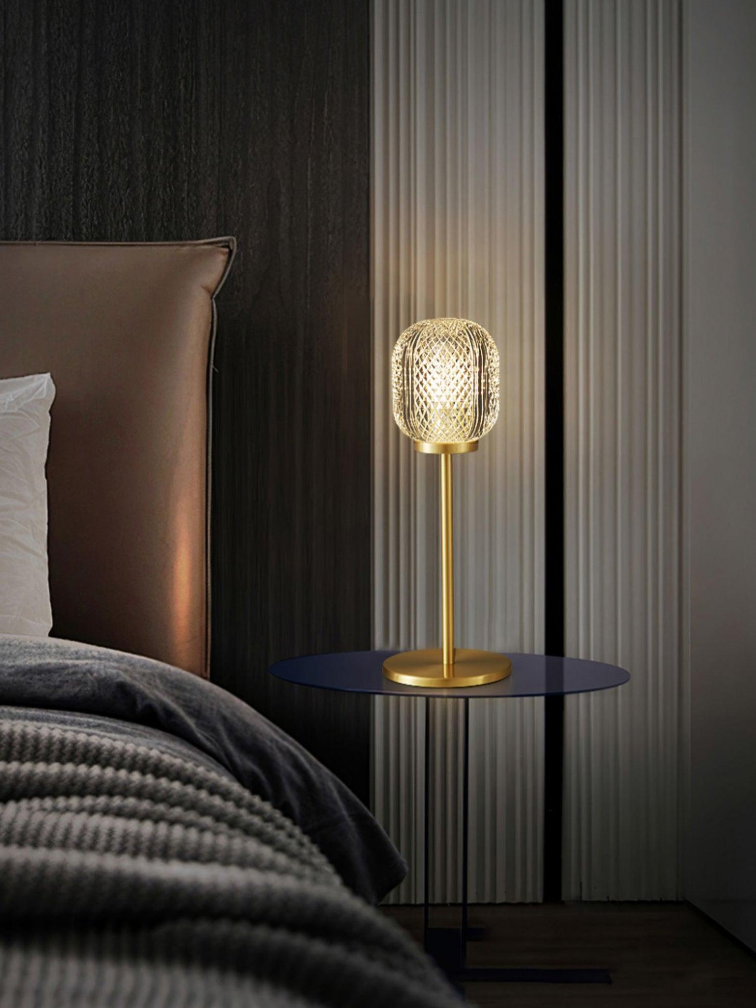Elegant Crystal Tealight Table Lamp - Decorative LED Candle Holder for Home, Wedding, Party & Romantic Ambiance Lighting