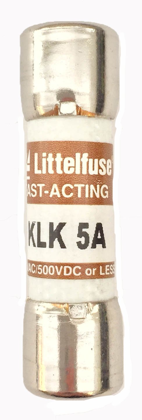 Littelfuse 0KLK005.T 5 Amp 600V Fast Acting Midget Fuse - Pack of 10 | Circuit Protection for Industrial Equipment, HVAC Systems & Electrical Panels