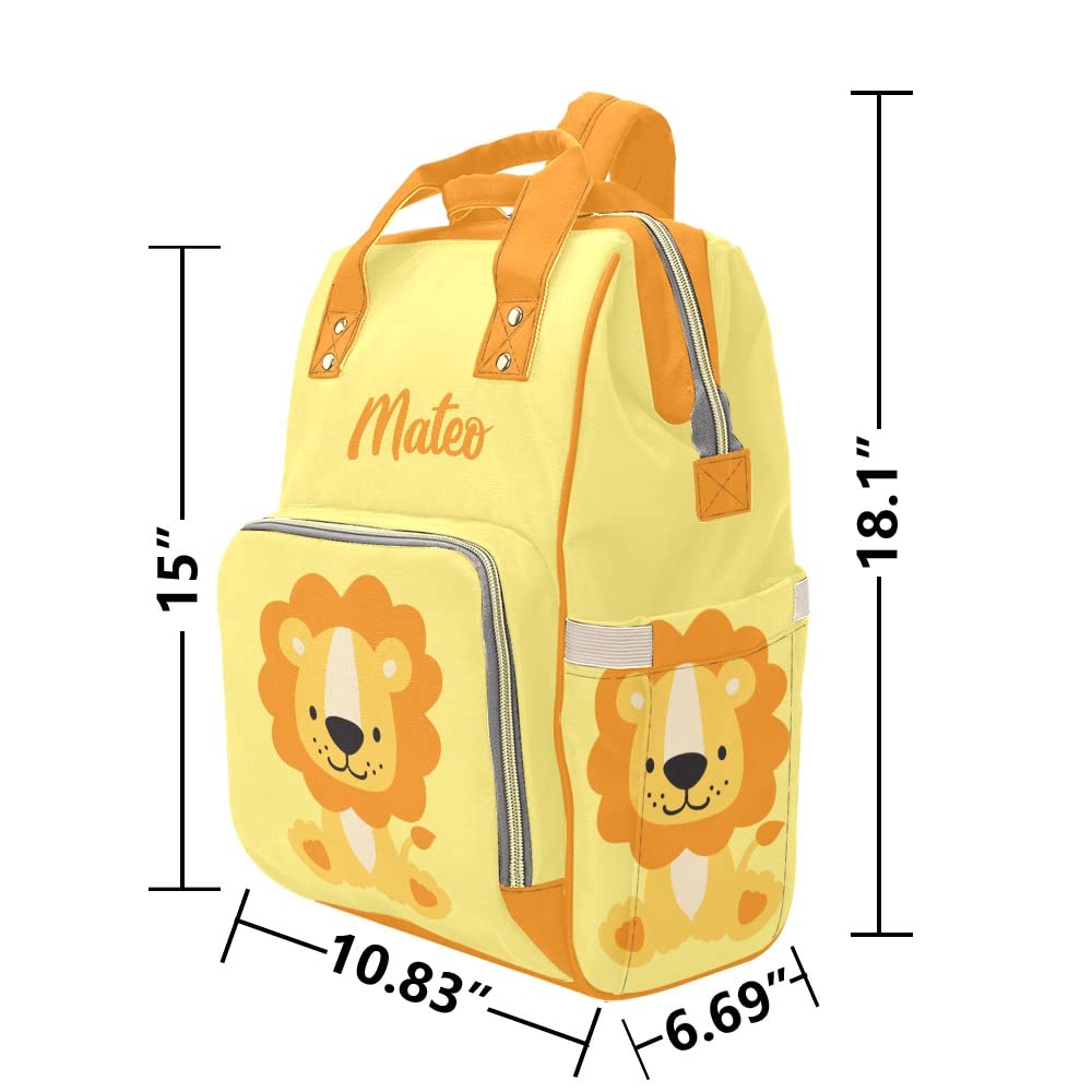 Personalized Diaper Bag Backpack with Name - Custom Travel Baby Changing Bag for Moms, Perfect for Daycare, Hospital Visits & Family Outings