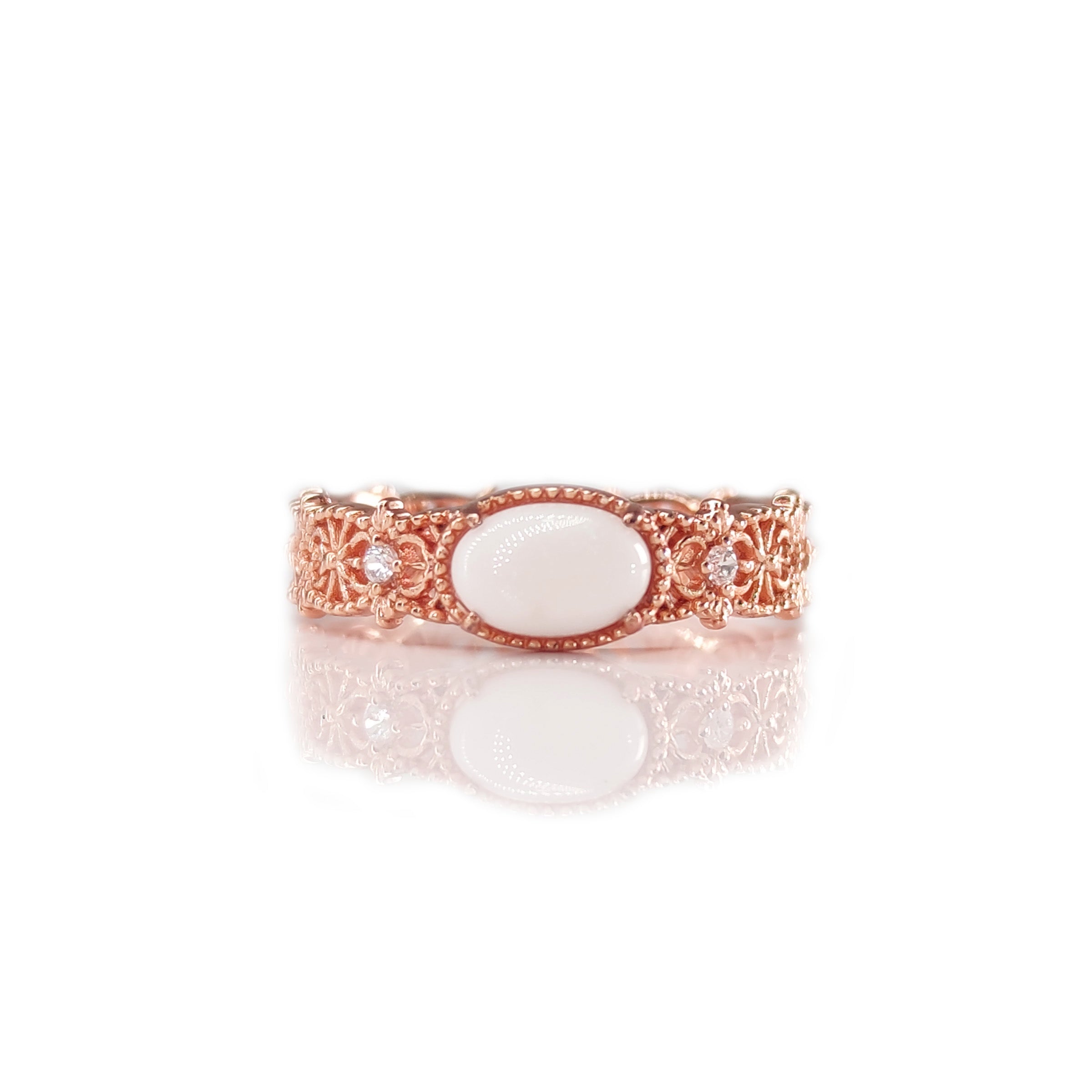 Lace Reverie Breastmilk Ring - Elegant Nursing Jewelry for Breastfeeding Moms - Perfect for Maternity Photos, Baby Showers & Nursing Gifts