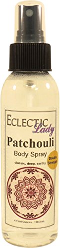Best Patchouli Body Spray for Women & Men - Double Strength 4 oz - Long Lasting Natural Fragrance for Daily Use, Yoga & Meditation