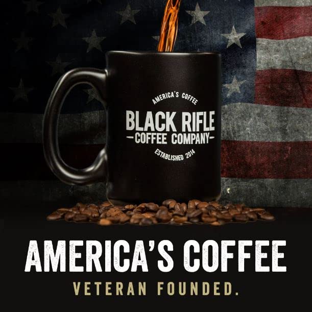 Black Rifle Coffee Company Spirit of 76 Medium Roast Ground Coffee - 18 Ounce Bag | Premium American Blend for Home Brewing, Camping & Office Use