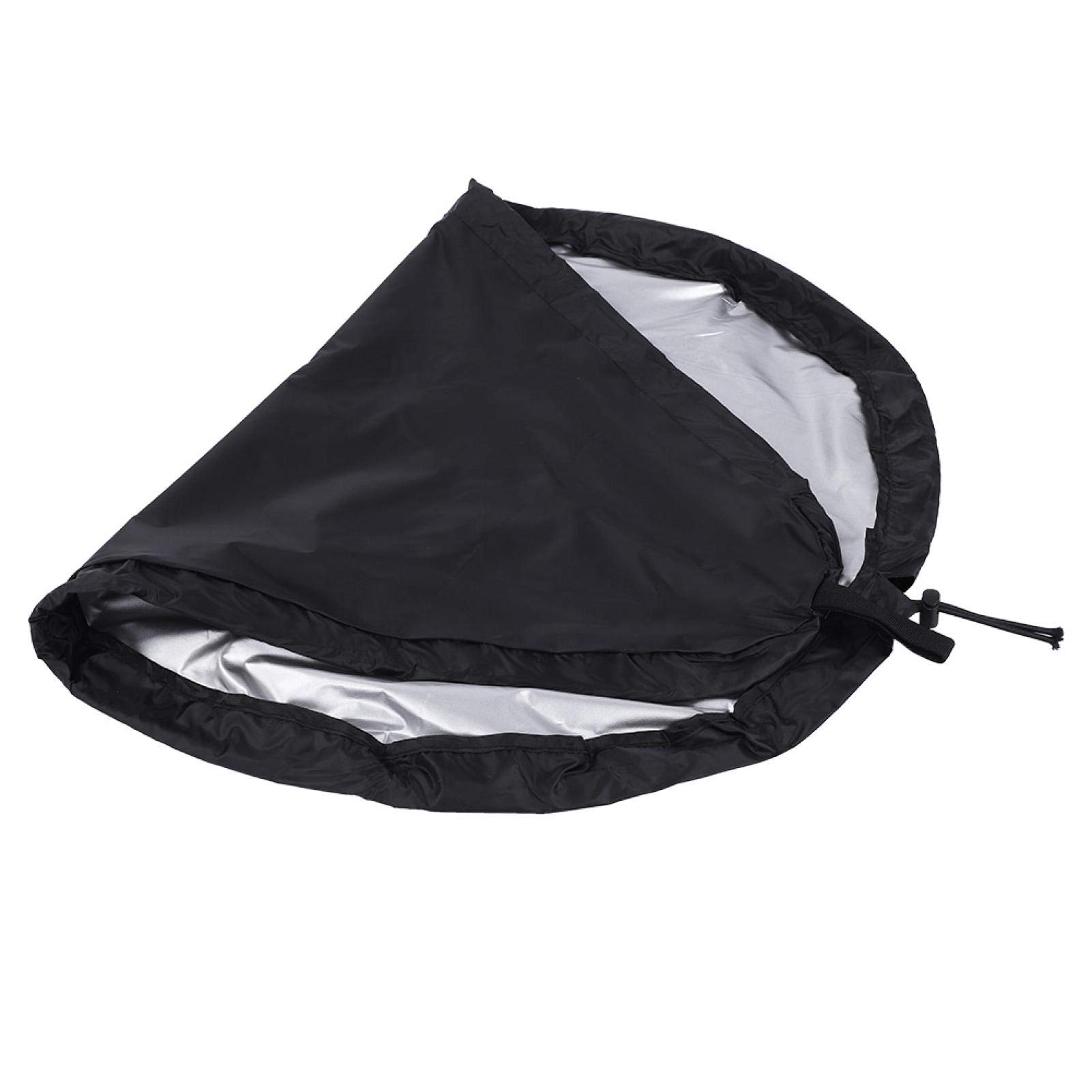 Universal Waterproof Kayak Cockpit Cover - UV50+ Sun Protection, Adjustable Canoe Seal for Outdoor Storage, Blocks Cockpit Holes (Large, Black) - Ideal for Ocean, Lake & River Kayaking