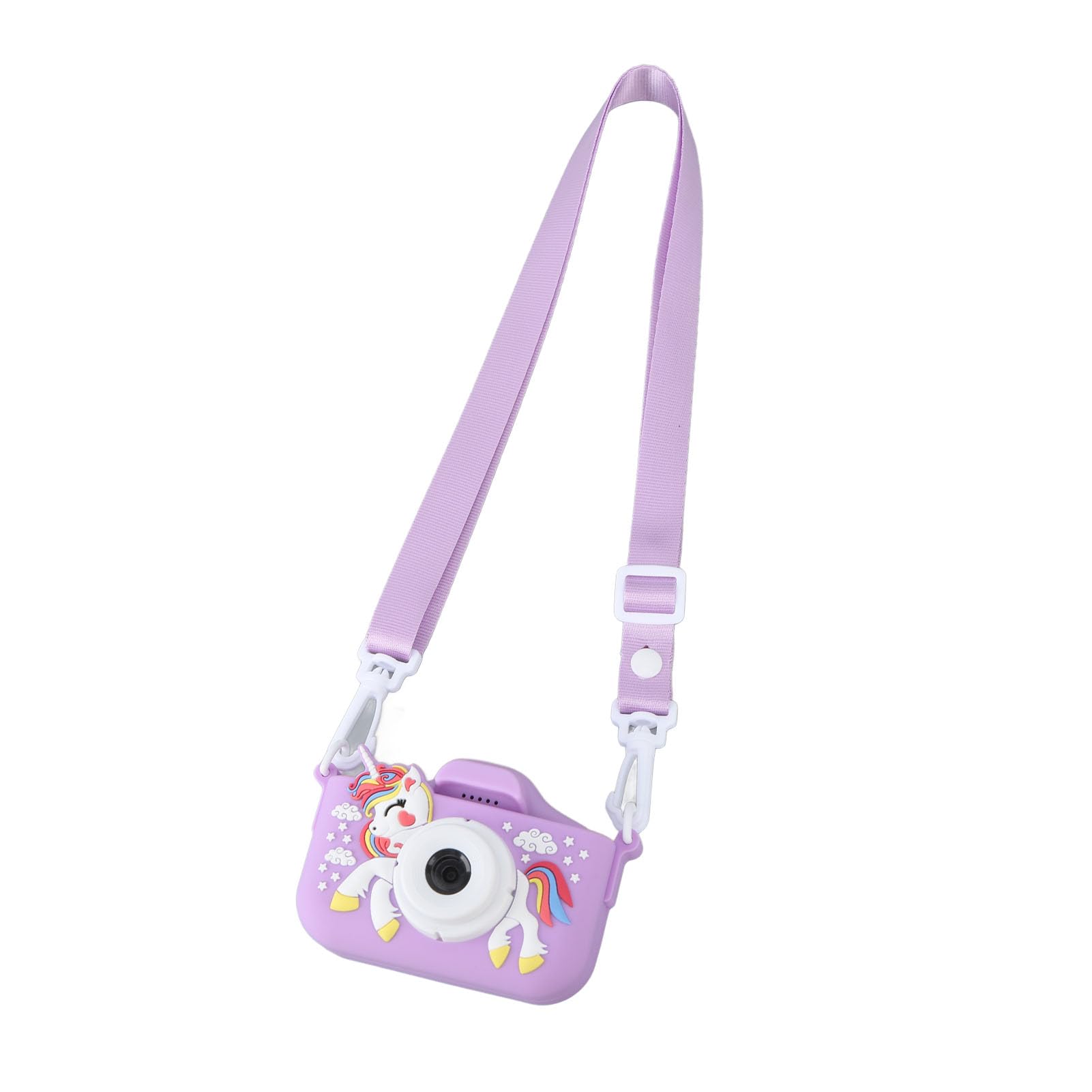 Kids Digital Selfie Camera - HD Video Recording, Fun Games & Music, Perfect Toy for Toddlers & Children (Purple) | Great for Birthday Gifts, Travel, Playtime & Creative Learning
