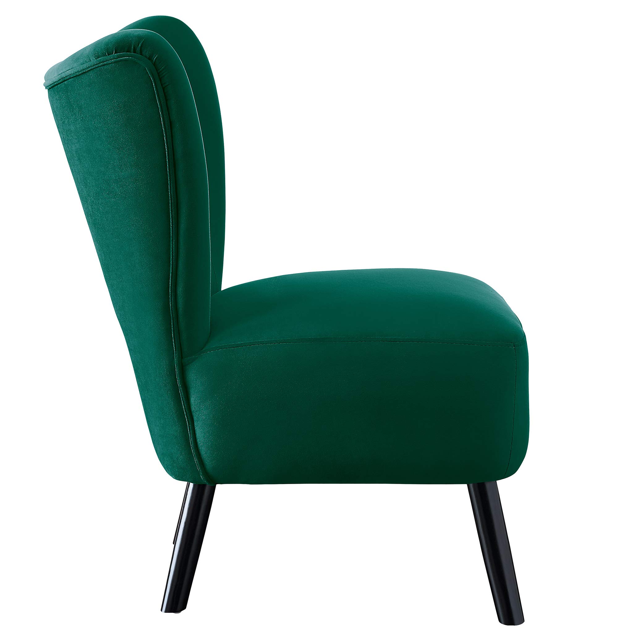 Homelegance Imani Tufted Velvet Accent Chair - Luxurious Green Velvet Upholstery, Button Tufted Back, Solid Wood Legs | Perfect for Living Room, Bedroom, Home Office & Reading Nook