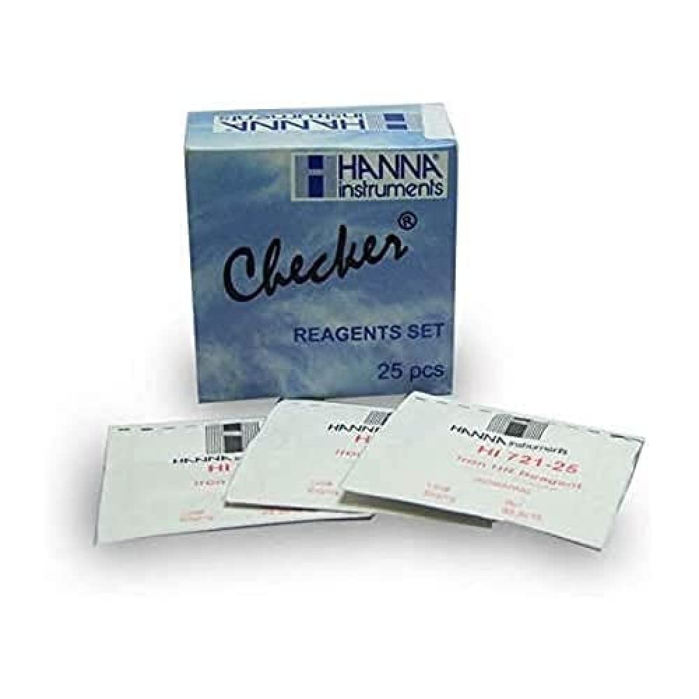 Hanna Instruments HI721 Iron Checker Reagent - 25 Tests for Water Quality Testing | Aquariums, Pools & Industrial Water Analysis