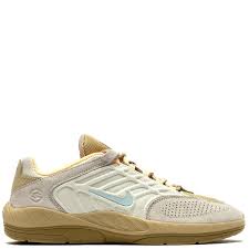 Nike SB Vertebrae Skateboarding Shoes - Coconut Milk/Jade Ice Sesame FLT Gold Colorway | Durable & Comfortable for Street Skating & Casual Wear