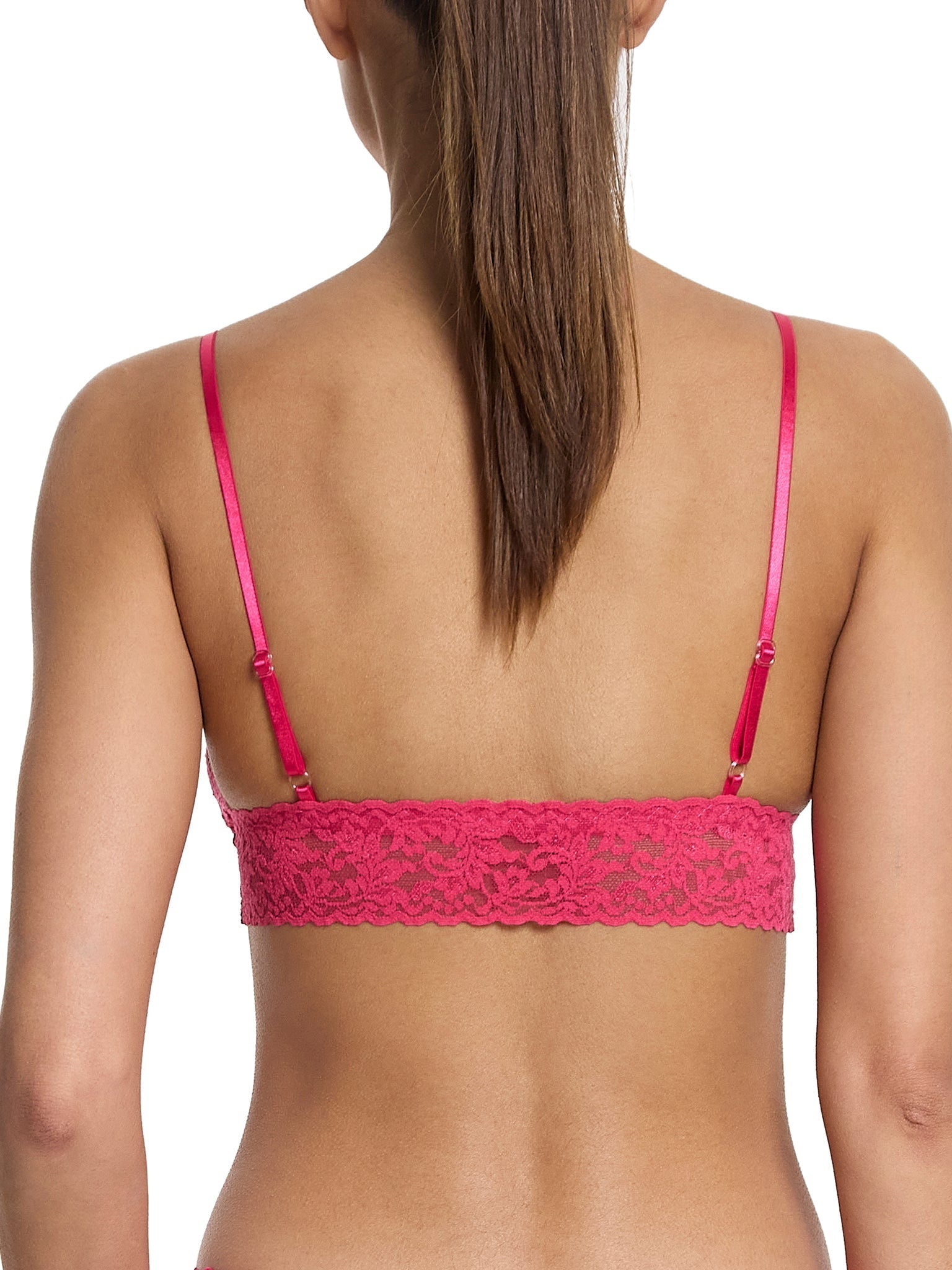 Signature Lace® Padded Triangle Bralette - Comfortable Wireless Bra for Women, Soft Stretchy Fabric, Light Support - Perfect for Yoga, Lounge & Everyday Wear