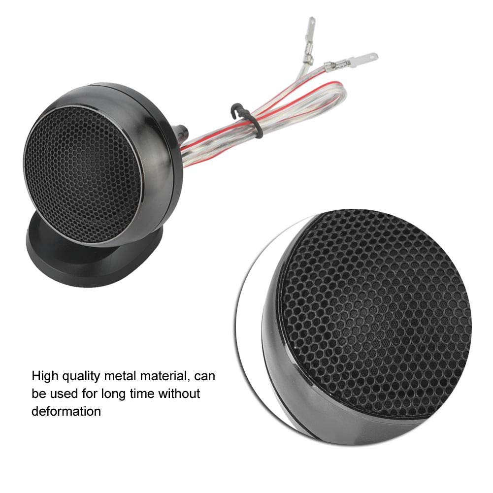 Acouto 2-Piece High Power Car Tweeter Speakers - Premium Stereo Audio System for Crystal Clear Music (Black) | Perfect for Car Audio Upgrades & Home Theater Systems