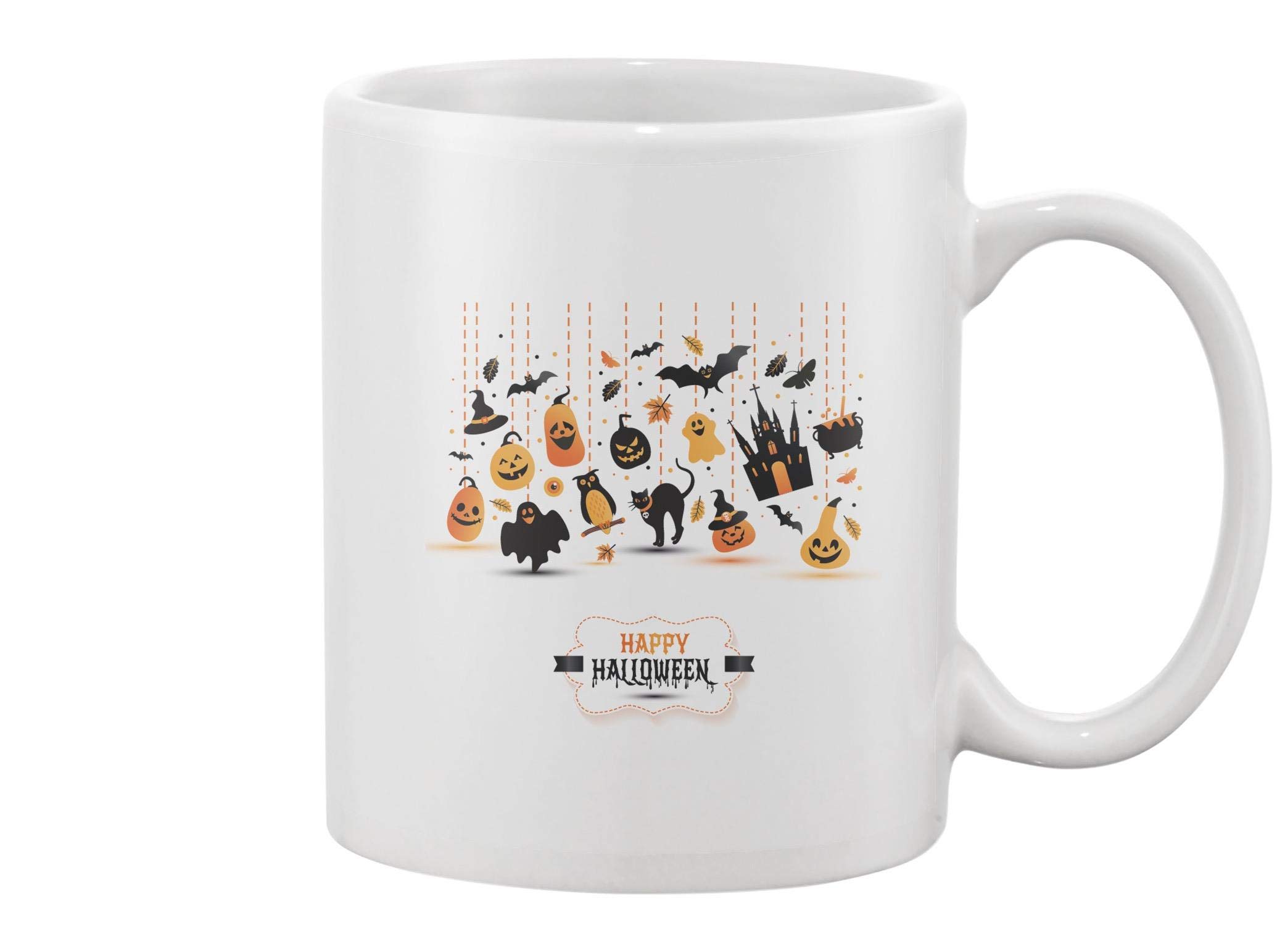 Spooky Halloween Night Party Mug - Insulated Coffee Cup for Trick or Treat, Costume Parties & Fall Celebrations