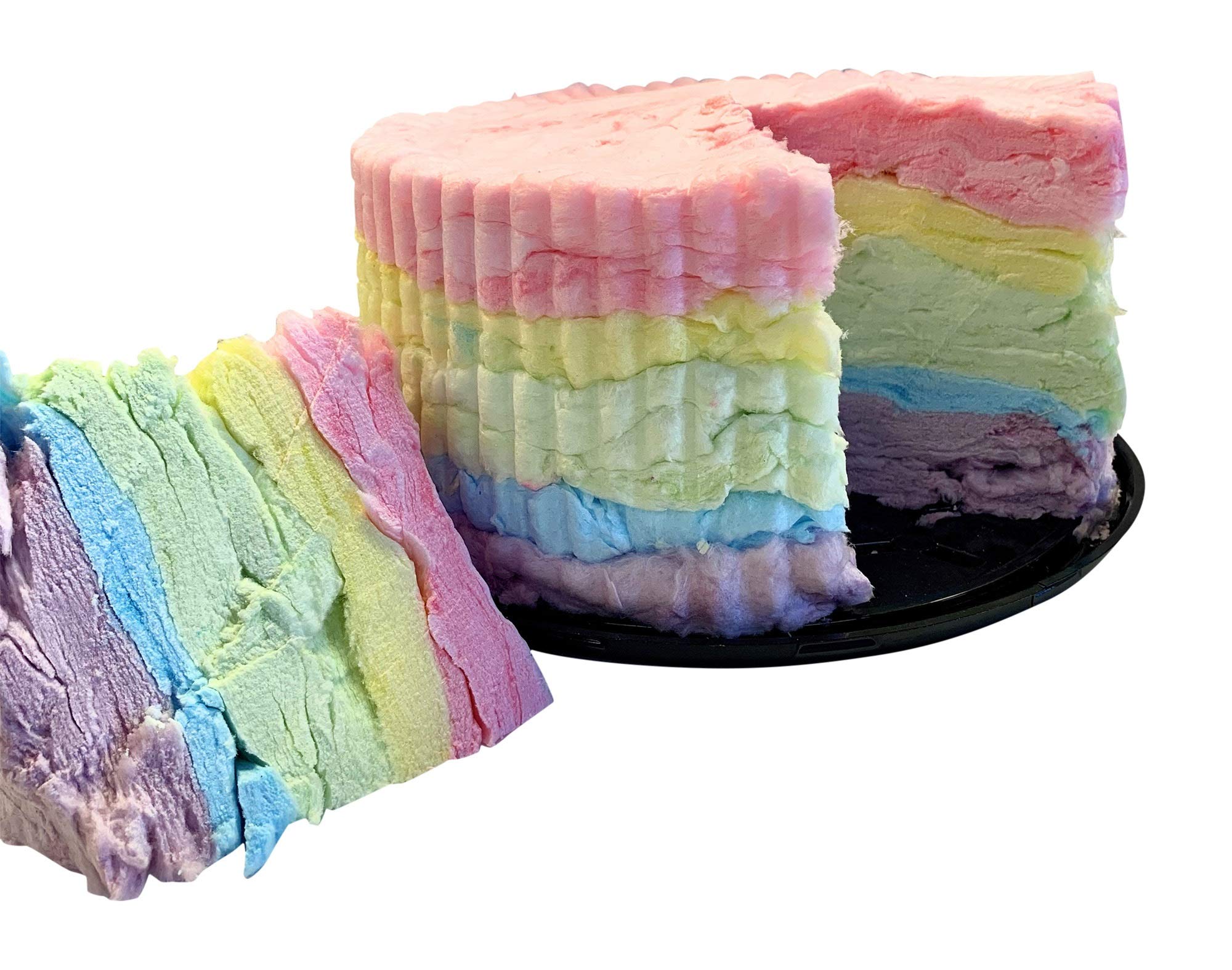 Rainbow Cotton Candy Birthday Cake - Fluffy & Sweet Celebration Cake for Parties, Baby Showers & Special Events | Perfect for Birthdays, Anniversaries & Festive Gatherings