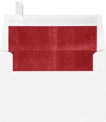 White w/Red LUX Lining