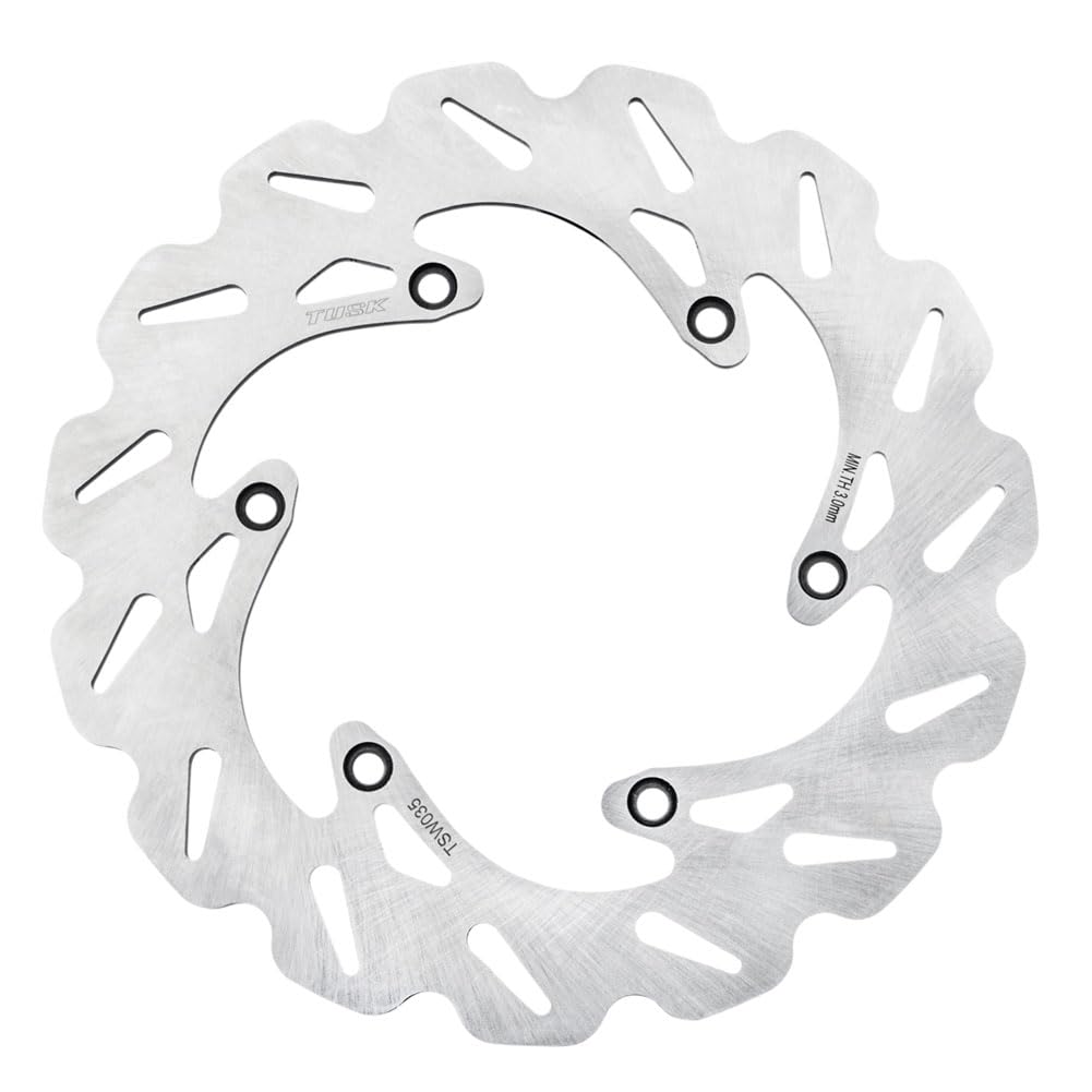 Tusk Stainless Steel Typhoon Brake Rotor - Rear for KTM 85 SX 17/14 (2021-2025) | High-Performance Motorcycle Disc Brake for Off-Road & Motocross Racing