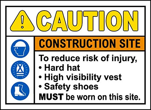 Vinyl Safety & Warning Stickers Bundle - 4-3 Pack (13