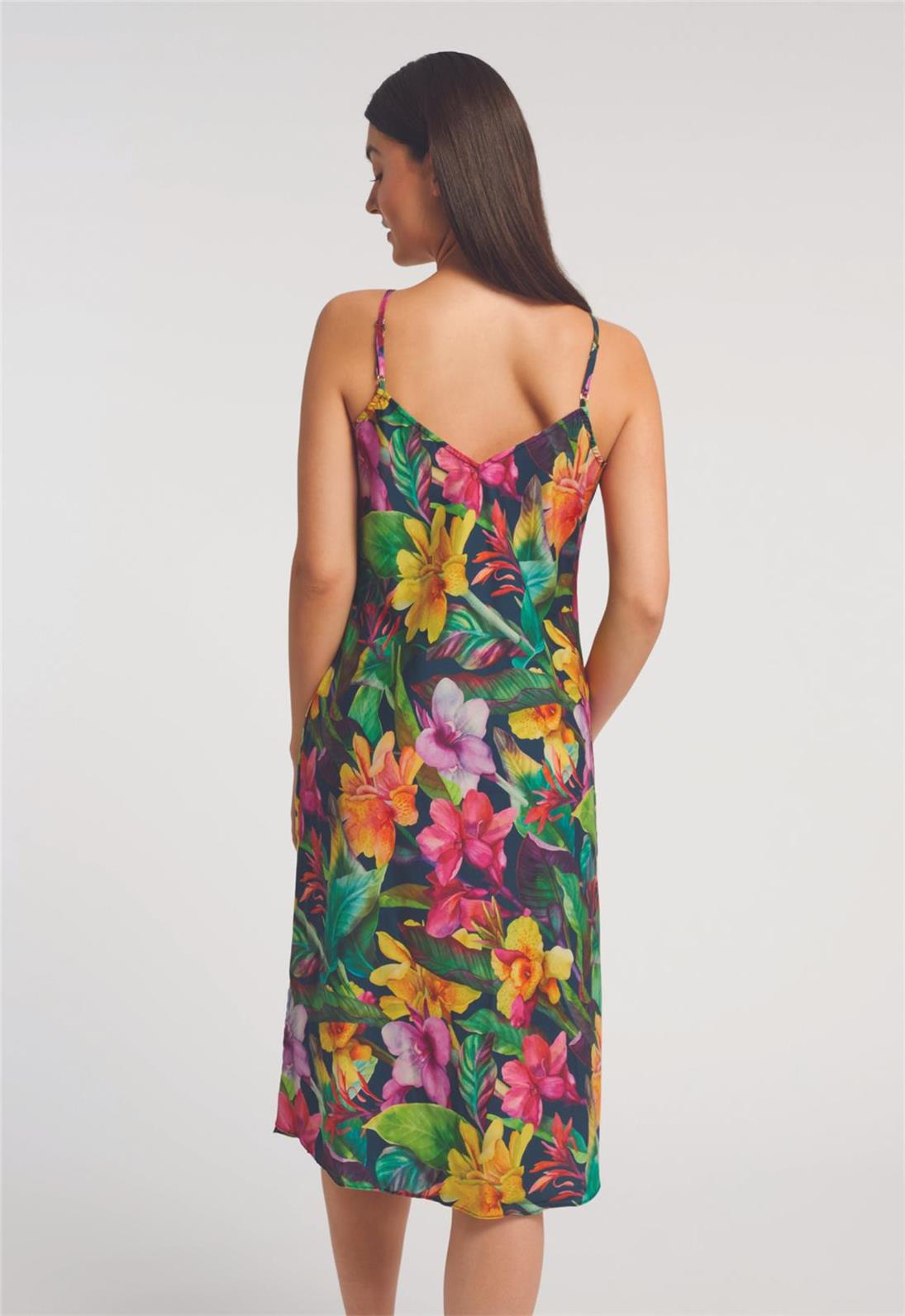 Botanica Lounge Dress by Inej - Flowy Boho Maxi Dress for Women | Perfect for Beach Vacations, Summer Parties & Casual Outings