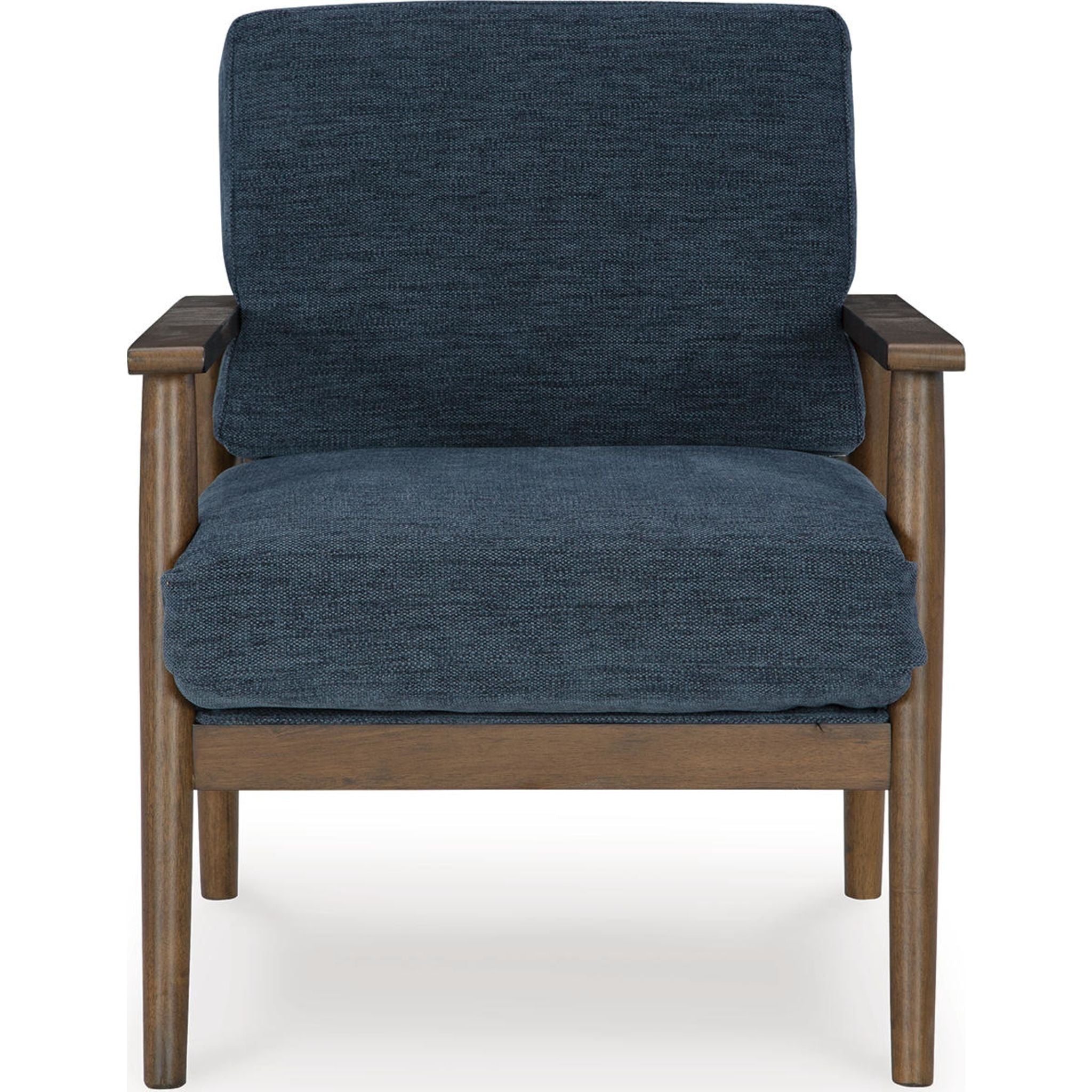 Bixler Accent Chair - Modern Upholstered Lounge Chair for Living Room, Bedroom & Office - Comfortable Reading Chair with Sturdy Wooden Legs