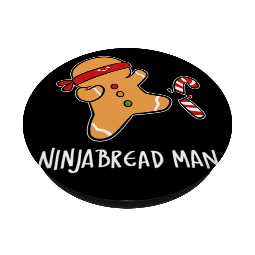 Ninjabread Man Cook or Baker PopSockets Swappable PopGrip - Fun Holiday Phone Grip for Baking Enthusiasts & Christmas Decorations