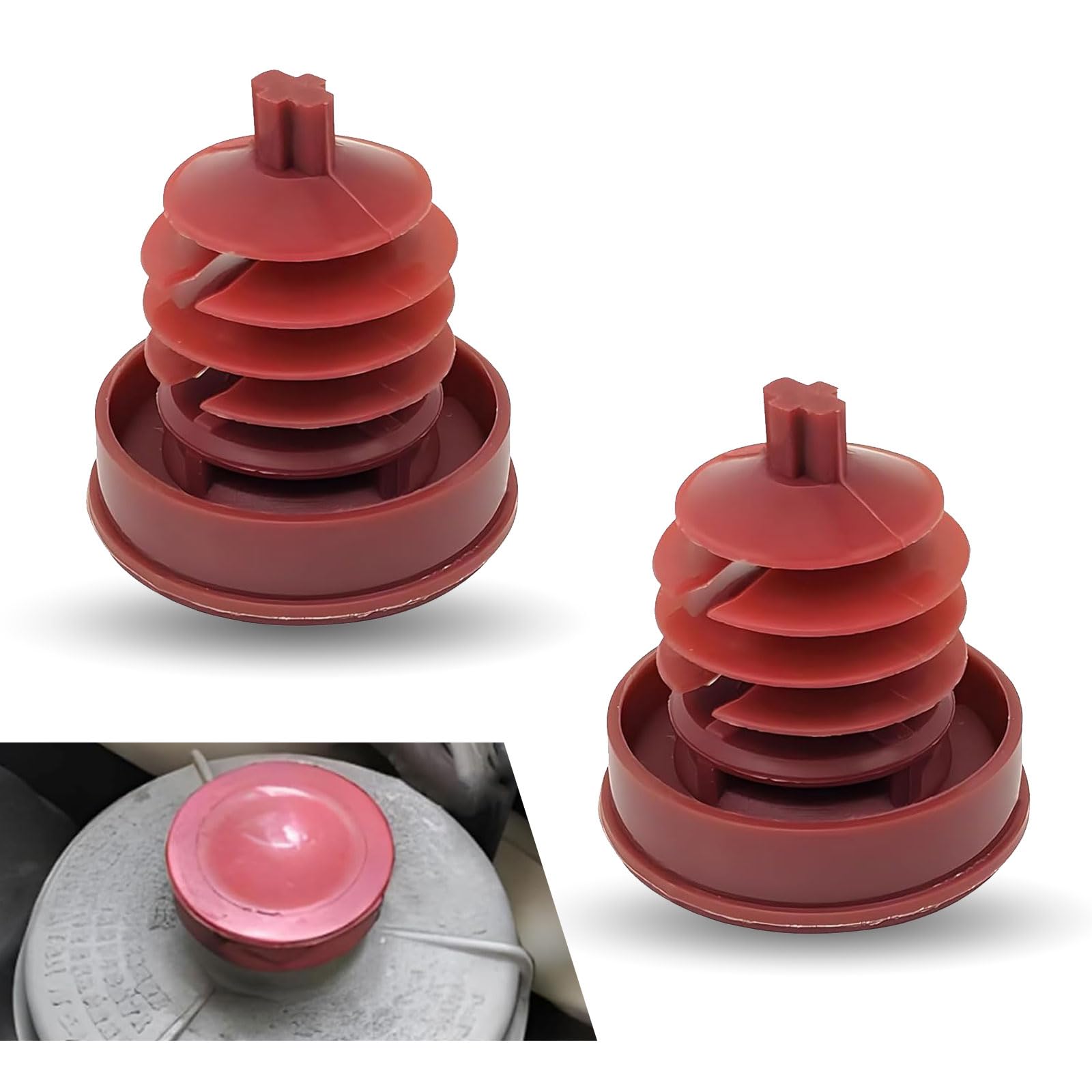 2 PCS Car Power Steering Pump Oil Cap, 1.34