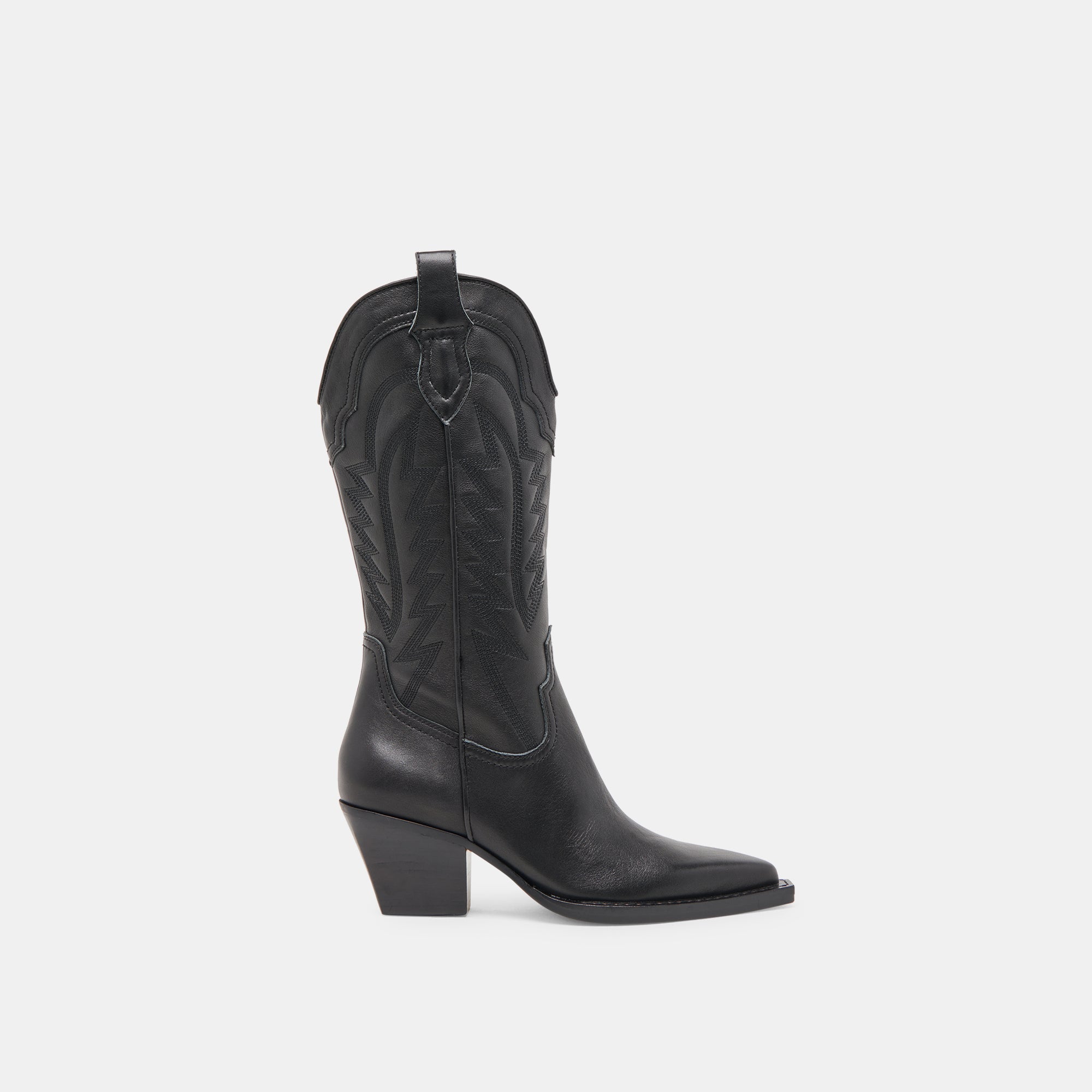RYLAND Men's Black Leather Boots - Waterproof, Comfortable & Durable for Outdoor, Work & Casual Wear
