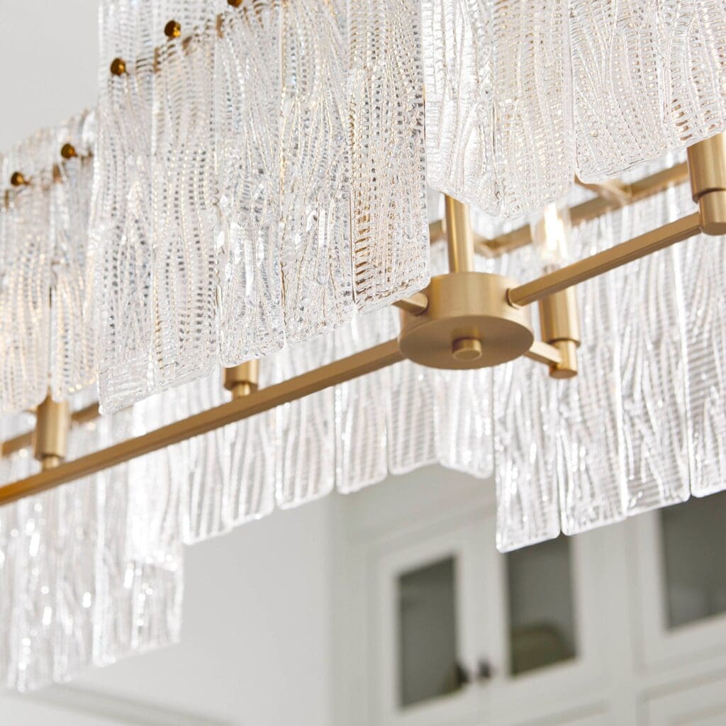 Cyan Design 11632 Othello 8-Light Linear Chandelier in Aged Brass - Elegant Dining Room & Foyer Lighting Fixture for Modern Home Decor