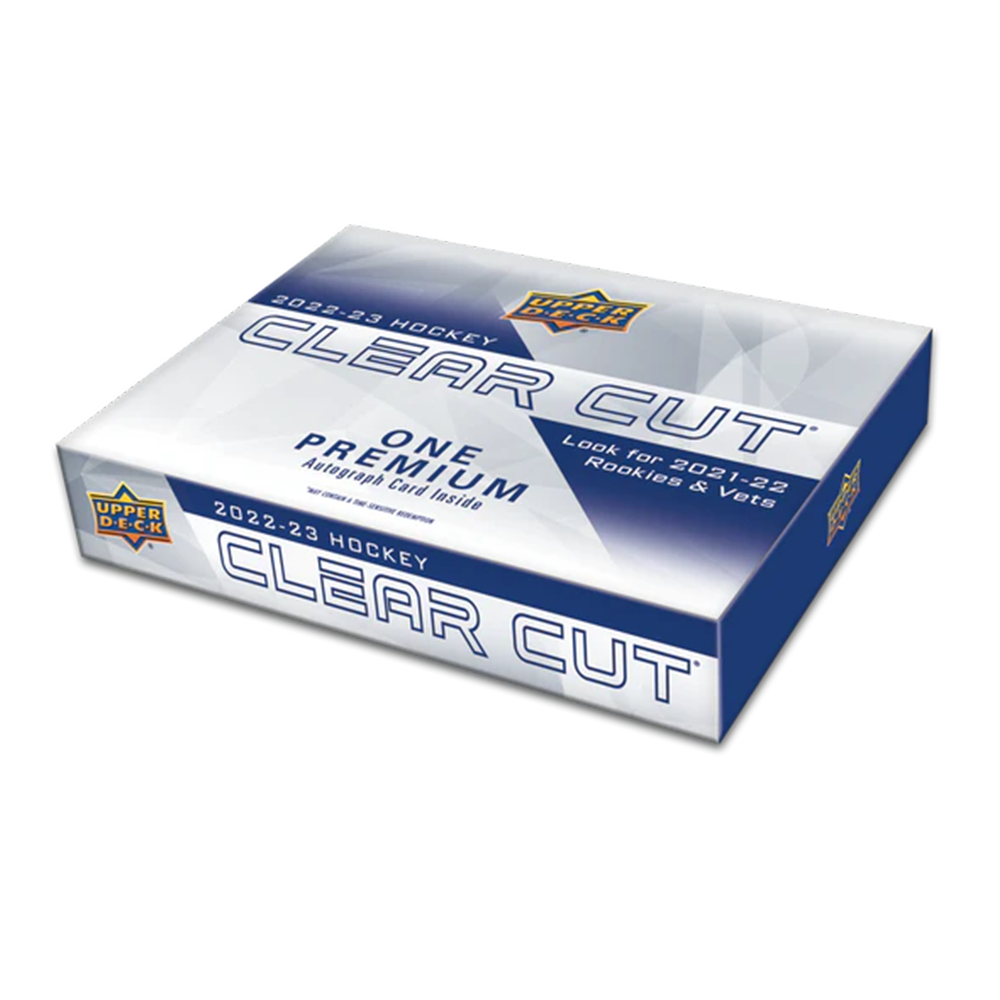 2022-23 Upper Deck Clear Cut Combined Hockey Hobby Box - Premium Trading Cards for Collectors & NHL Fans - Perfect for Gifts, Investments & Game Day Excitement