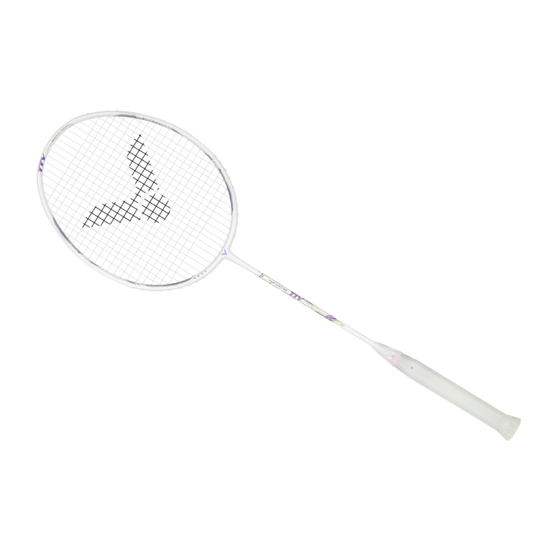 Victor Thruster TTY A Unstrung Badminton Racket [White] - Professional Grade Carbon Fiber Shuttlecock Racquet for Tournament & Training - Perfect for Singles/Doubles Matches & Backyard Play