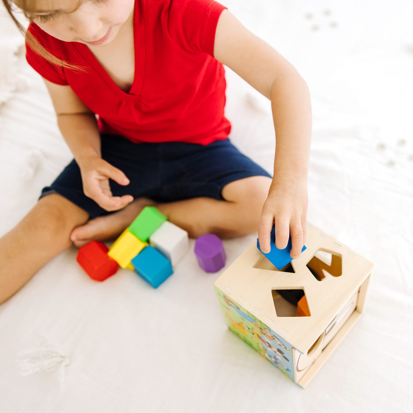 Disney Mickey Mouse & Friends Wooden Shape Sorting Cube - Educational Toddler Toy for Early Learning & Fine Motor Skills Development - Perfect for Daycare, Preschool & Home Playtime