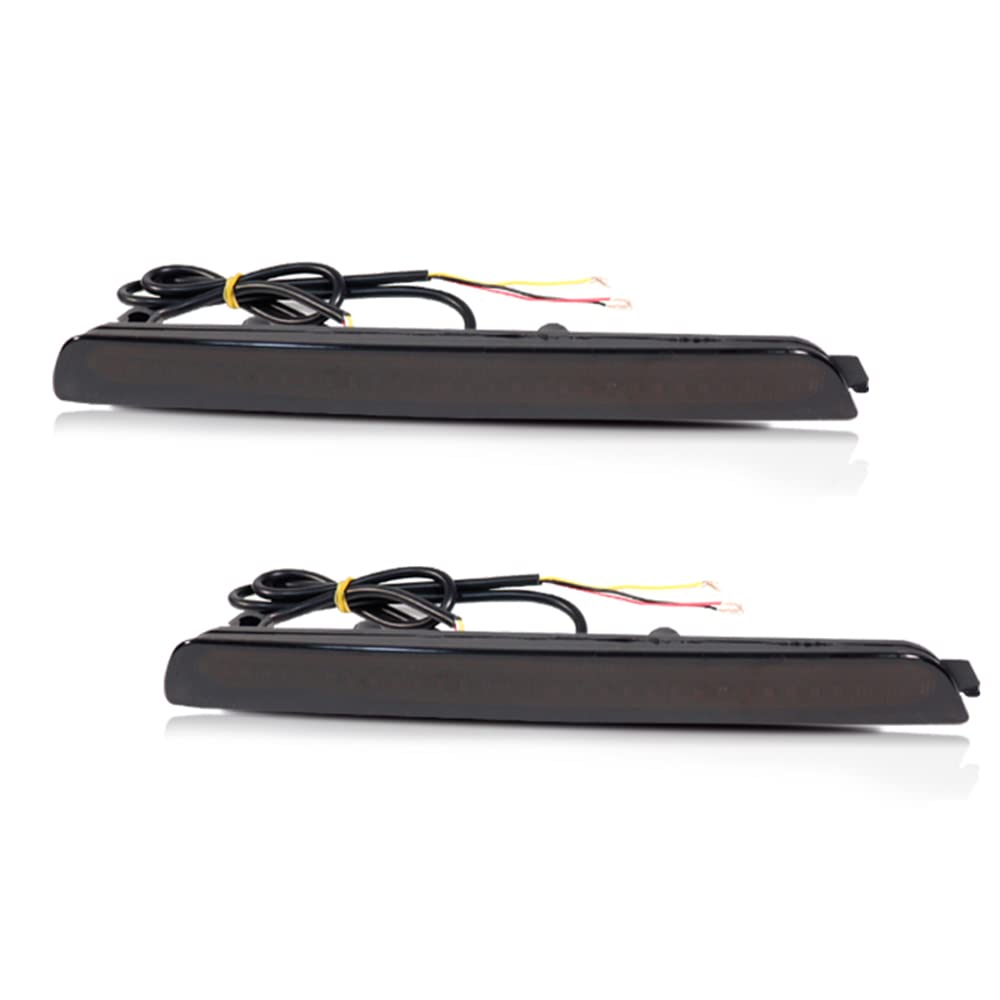 AIVYNA 2Pcs LED Rear Bumper Reflector Brake Tail Lights with Sequential Turn Signal & Rear Fog Lights for Mazda 3 & Mazdaspeed 3 (2004-2009) - Upgrade Car Safety & Style for Night Driving & Bad Weather Conditions